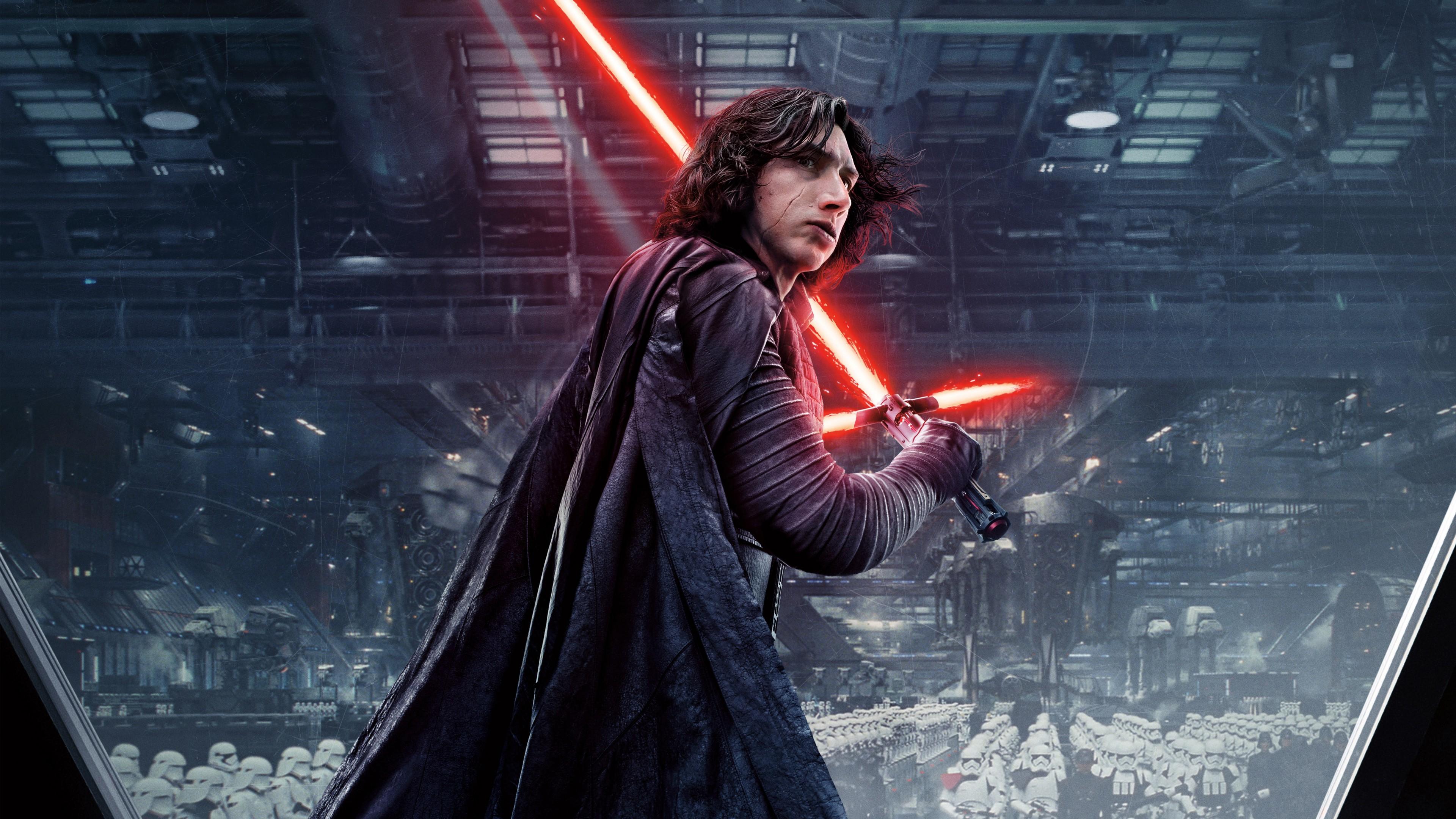 3840x2160 Adam driver kylo ren star wars the last wallpaperx2160