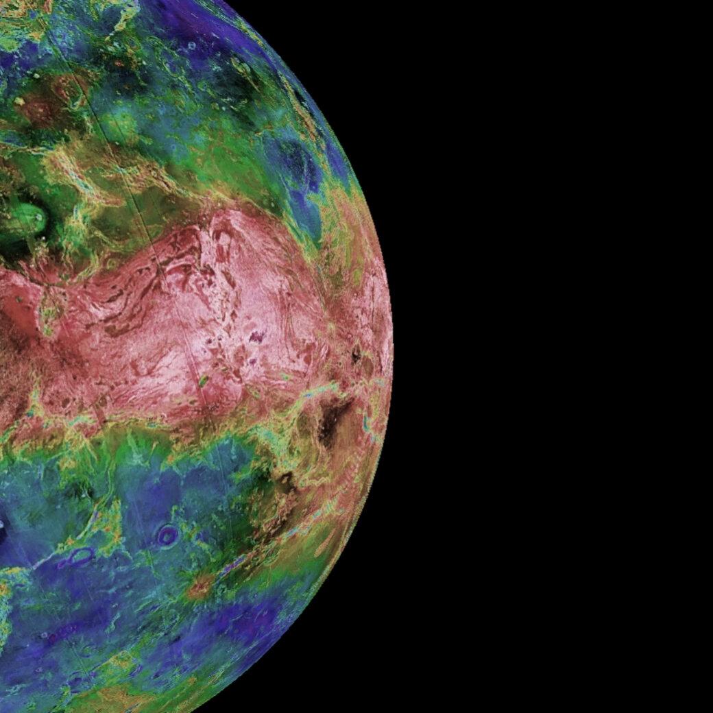 1040x1040 Venus Shows Its Hot, Cloudy Side