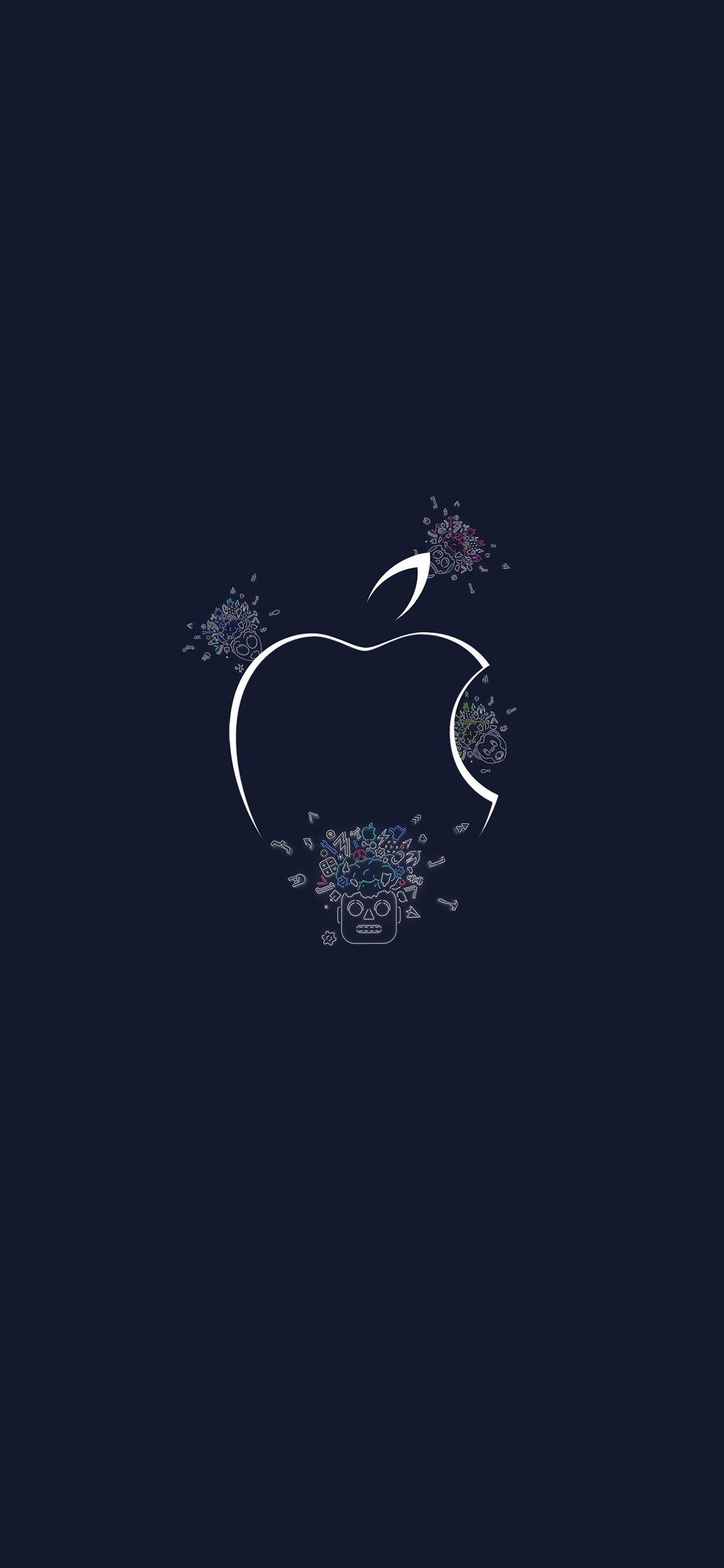 1125x2436 Elegant Apple Logo Wallpaper 4k for iPhone