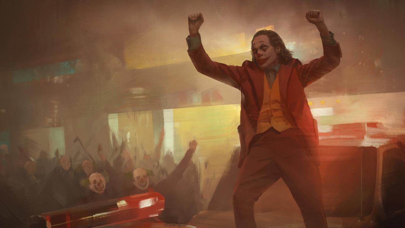 1366x768 Joker Dance Art 1366x768 Resolution HD 4k Wallpaper, Image, Background, Photo and Picture