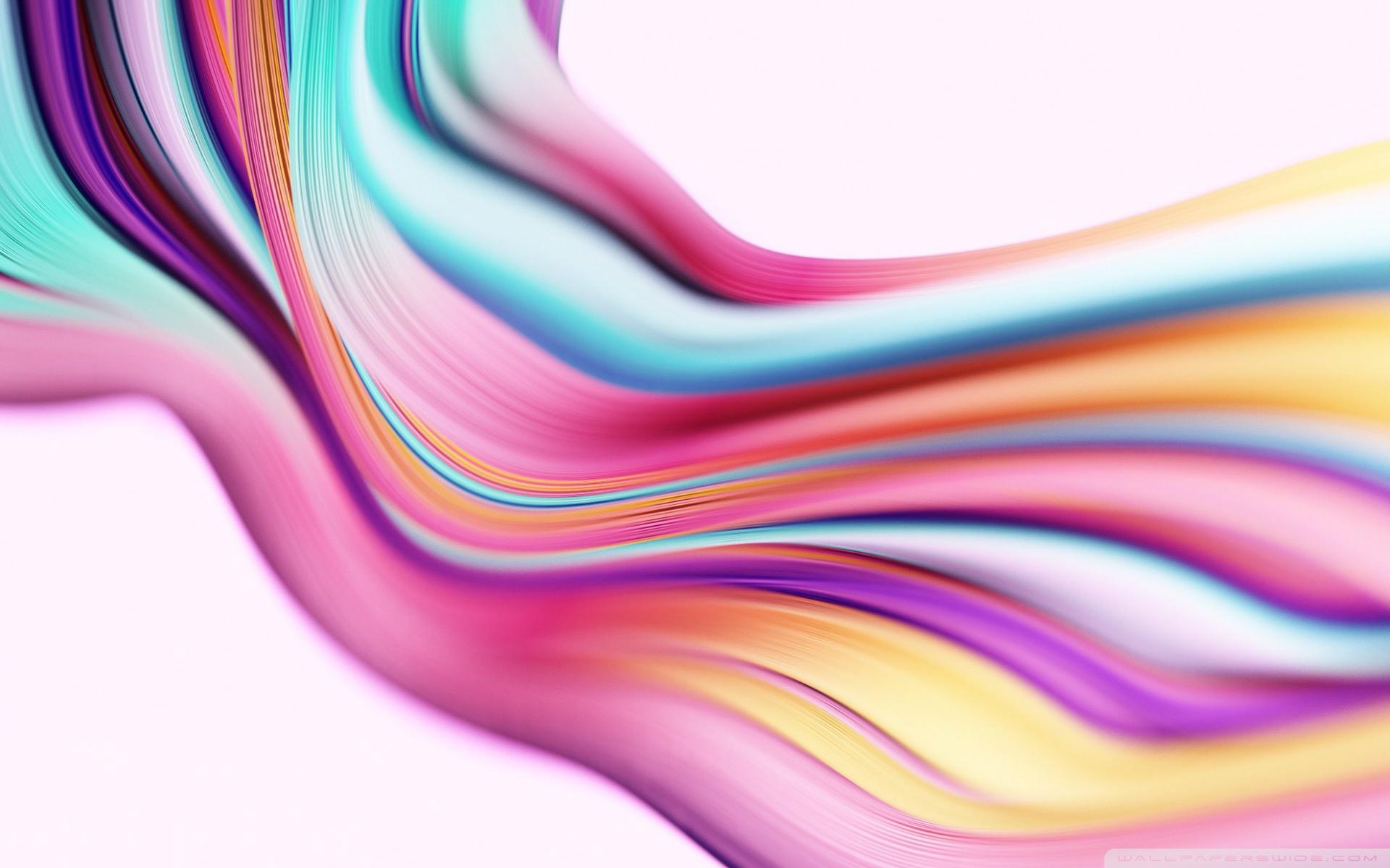 Abstract background Wallpaper 4K, Glowing, Shapes, Waves