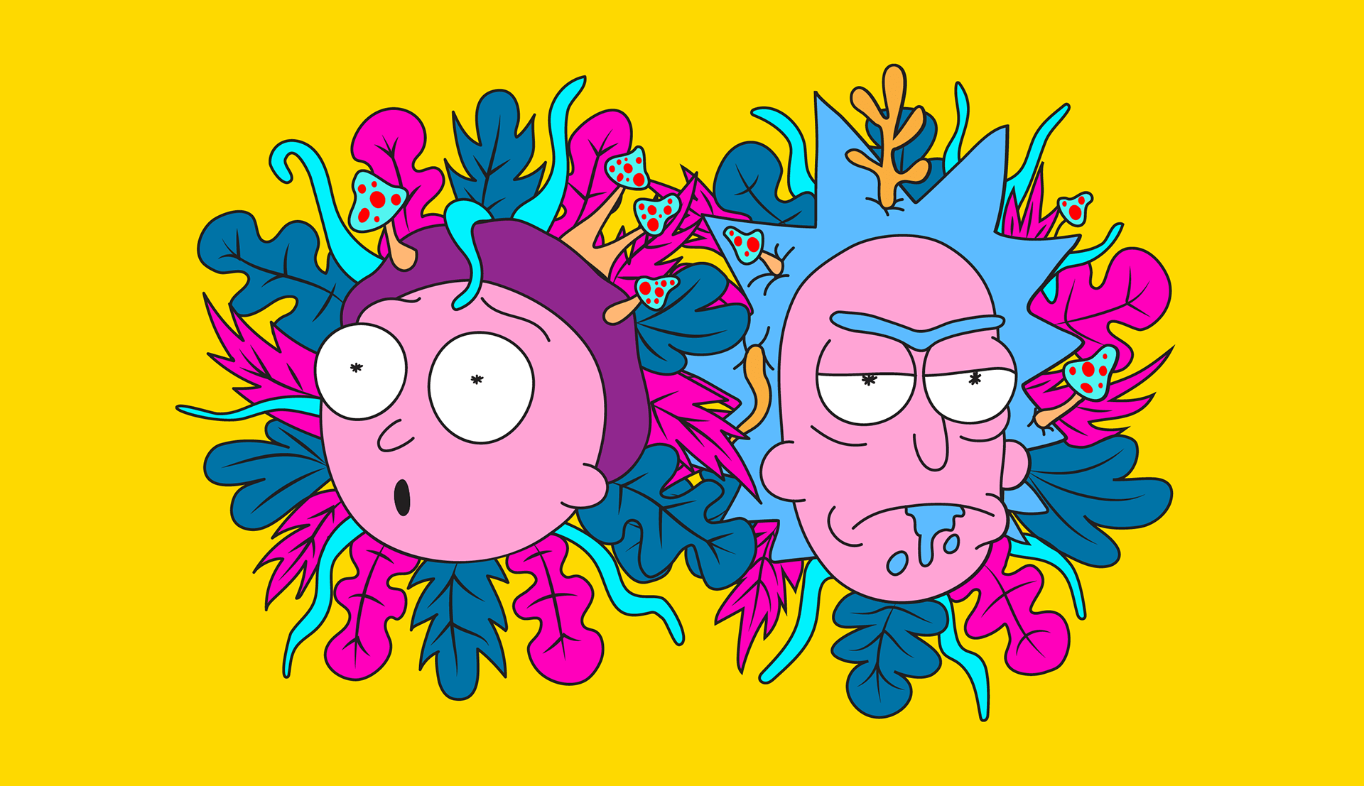 1920x1107 Rick and Morty x Primitive Skateboarding