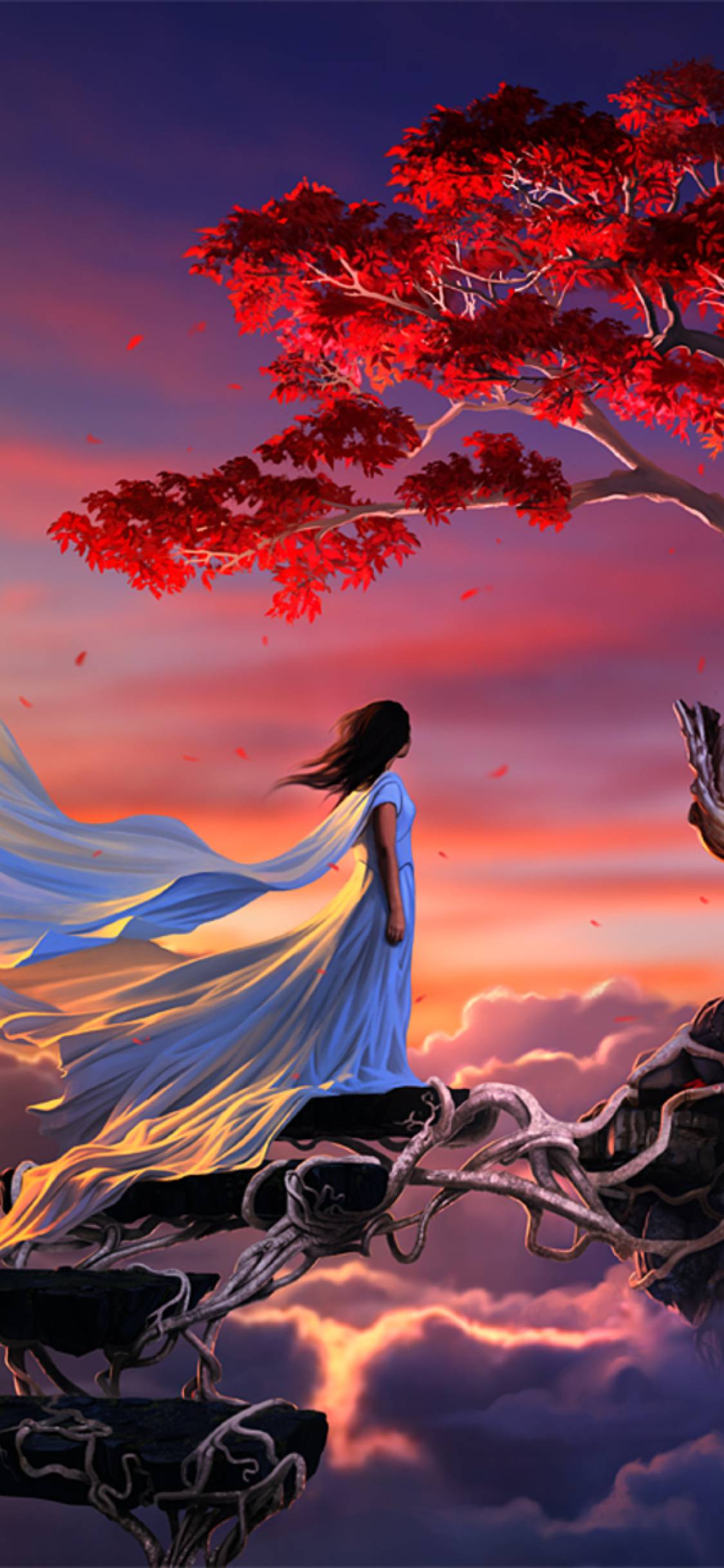 1125x2436 Alone Girl HD Cool Fantasy World iPhone XS, iPhone iPhone X Wallpaper, HD Artist 4K Wallpaper, Image, Photo and Background