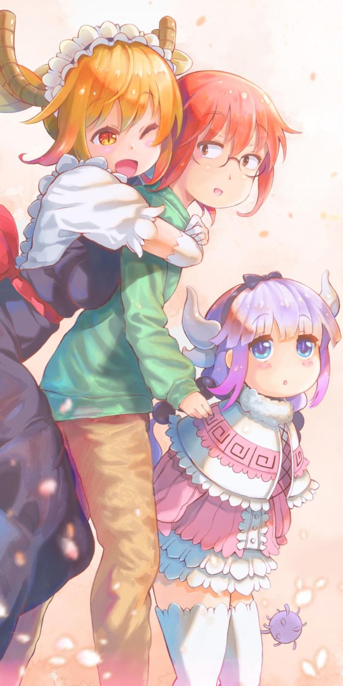 700x1400 Miss Kobayashi's Dragon Maid Phone Wallpaper