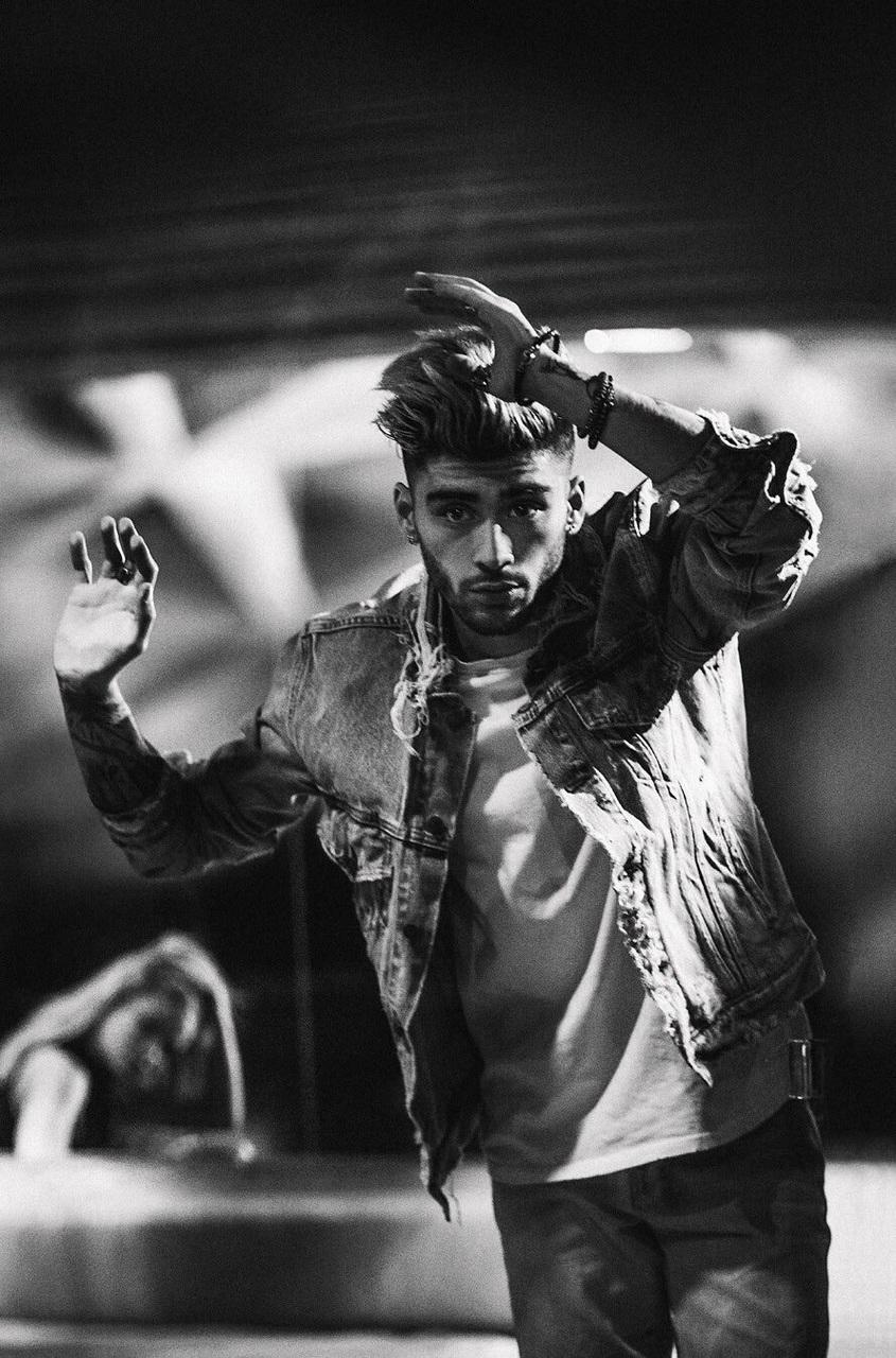 845x1280 Image about black and white in Zayn
