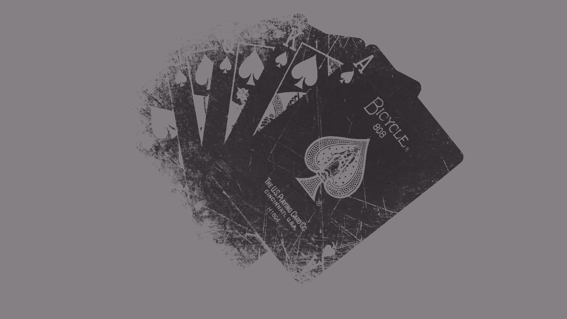 1920x1080 HD wallpaper: four Ace of Spade cards, aces, playing cards, heart shape, no people