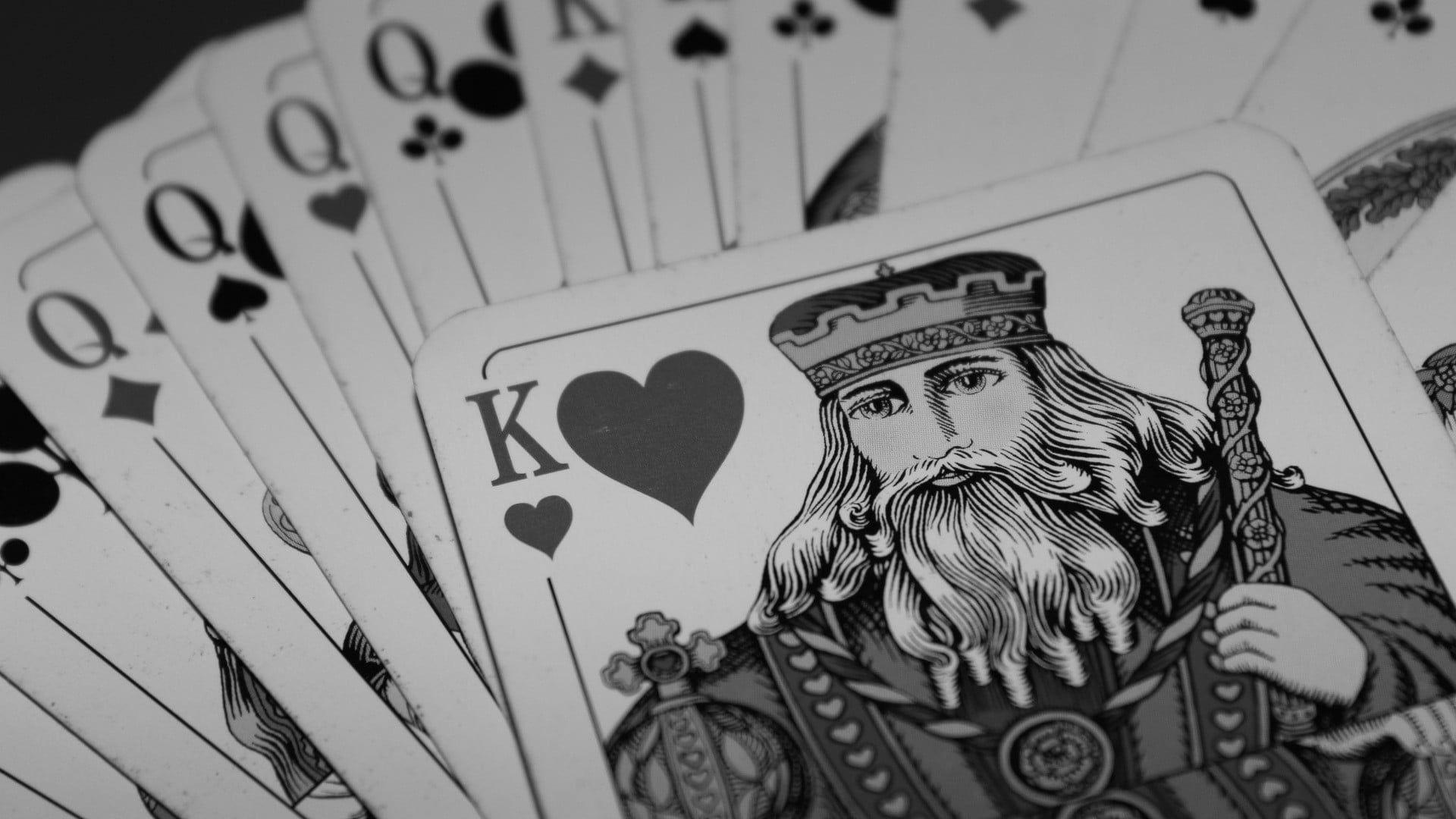 1920x1080 HD wallpaper: playing cards, king, arts culture and entertainment, human representation