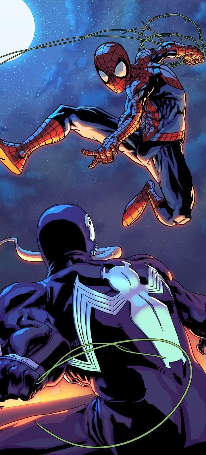 717x1582 Free download Comic Spider Man and venom wallpaper 717x1582 riphonewallpaper [717x1582] for your Desktop, Mobile & Tablet. Explore Venom Cartoon Wallpaper. Venom Wallpaper, Venom Wallpaper, Red Venom Wallpaper
