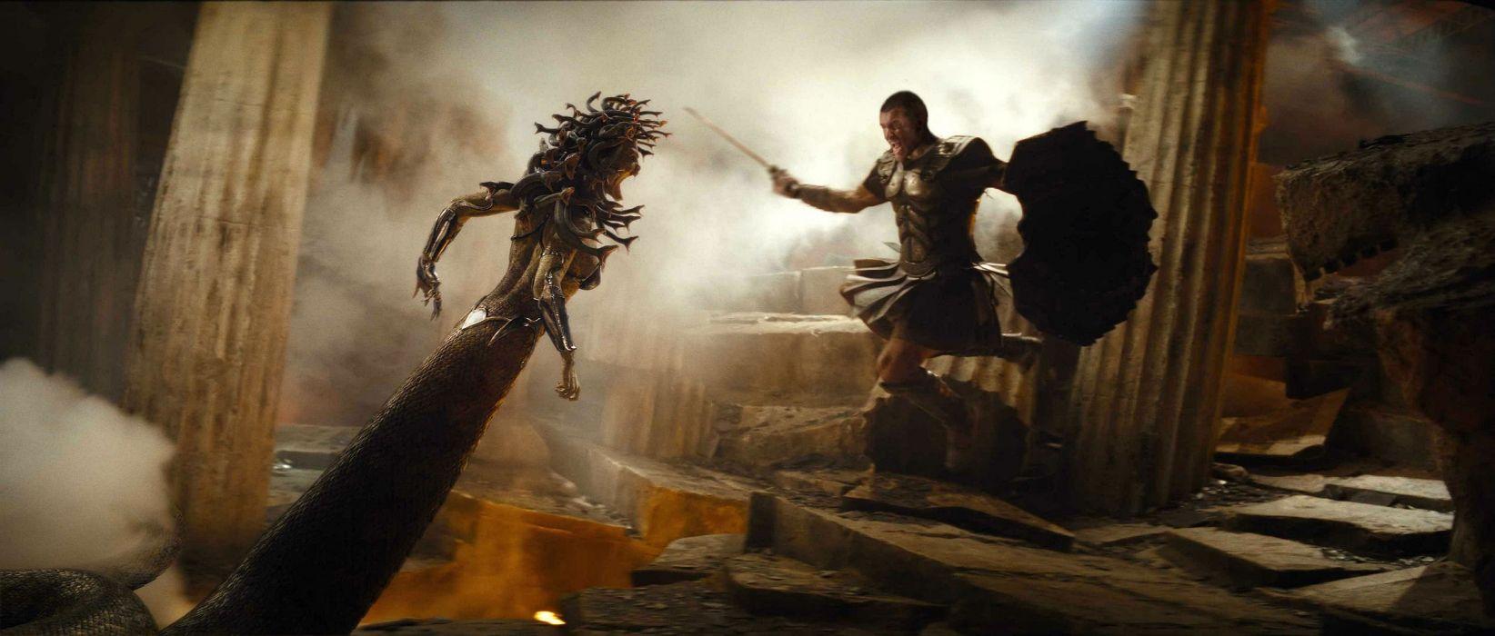 1644x700 CLASH OF THE TITANS fantasy action adventure medusa wallpaperx1080