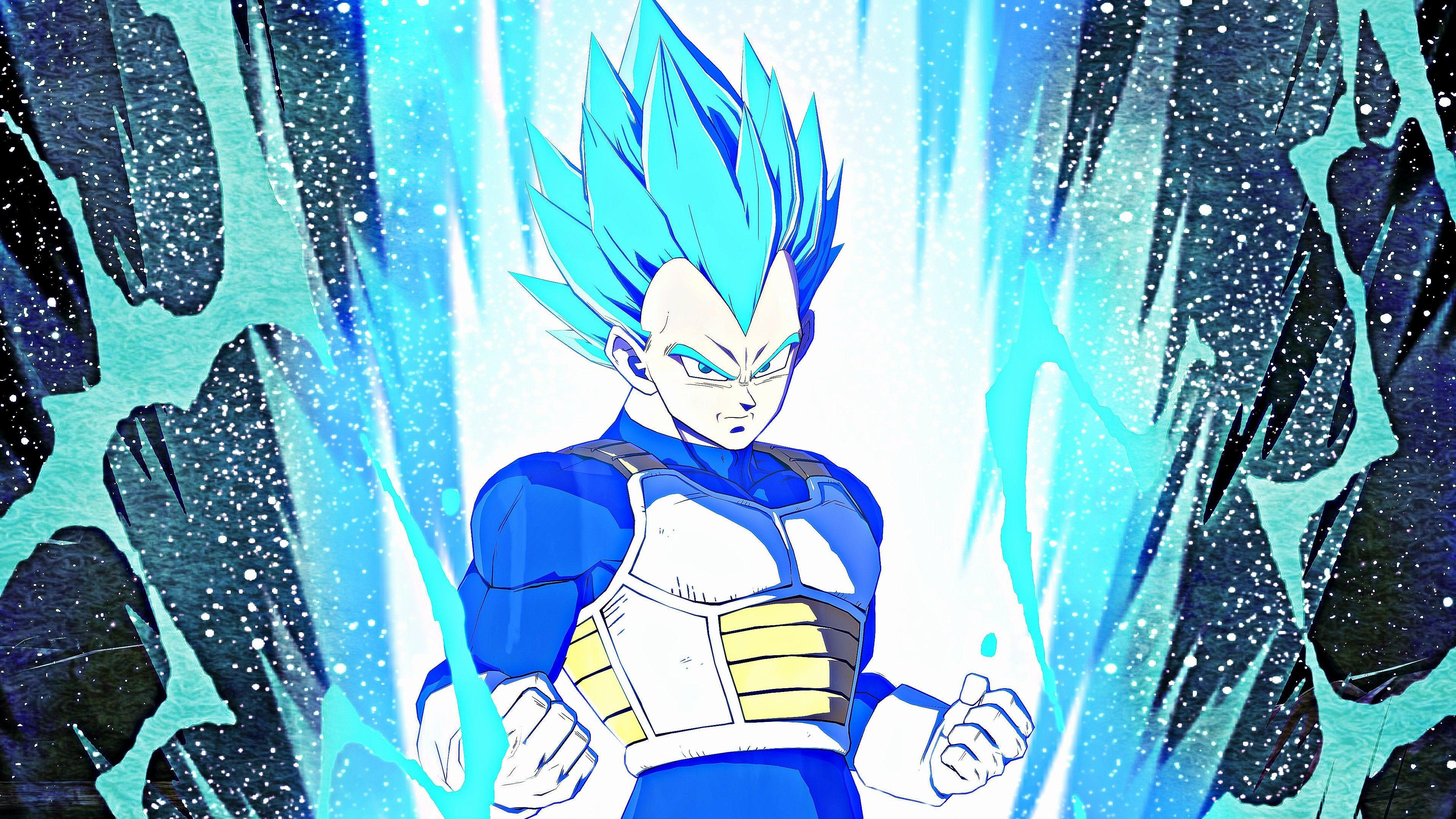 3840x2160 Vegeta SSJ Blue 4K Wallpaper