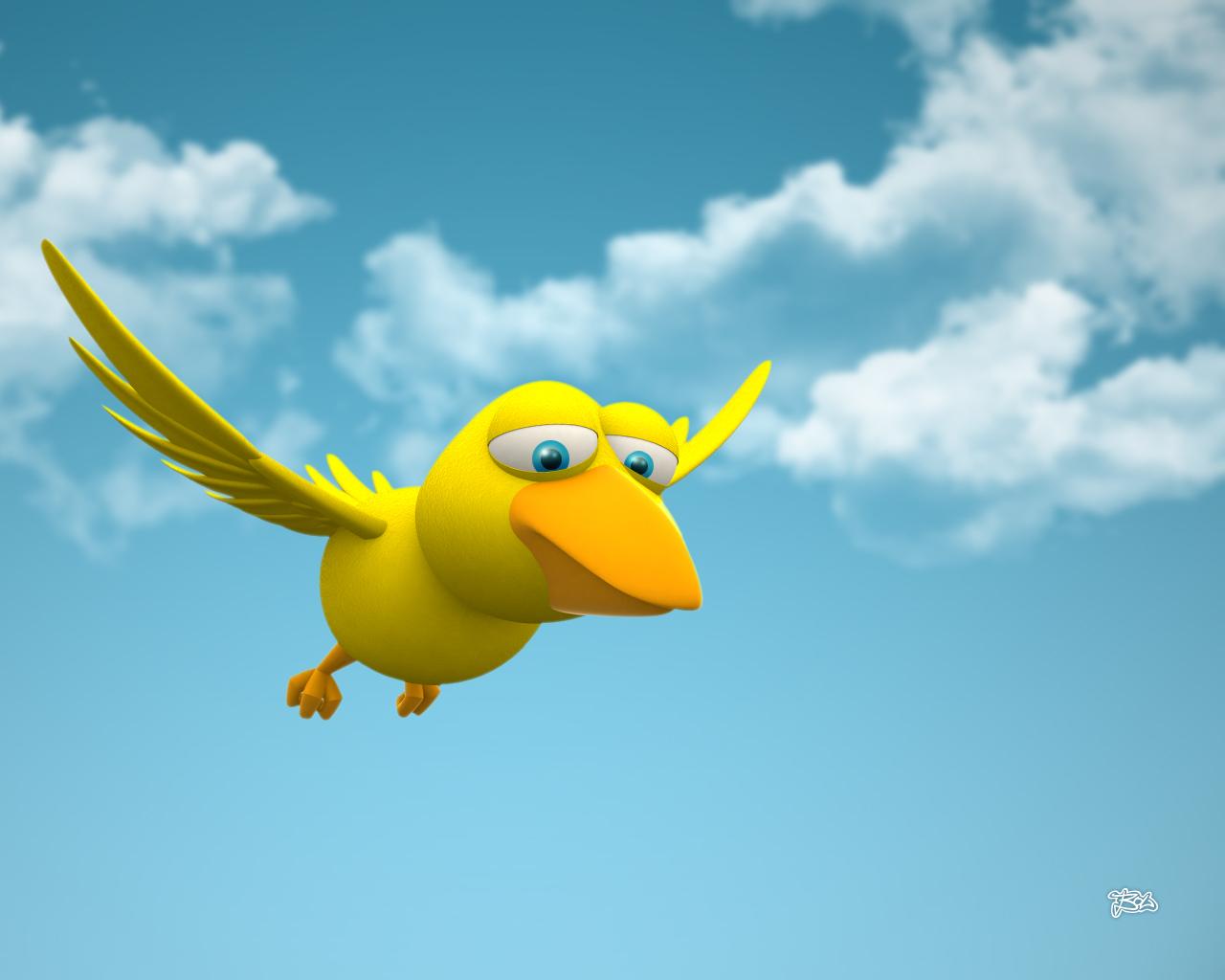 1280x1024 3D Cartoon Wallpaper