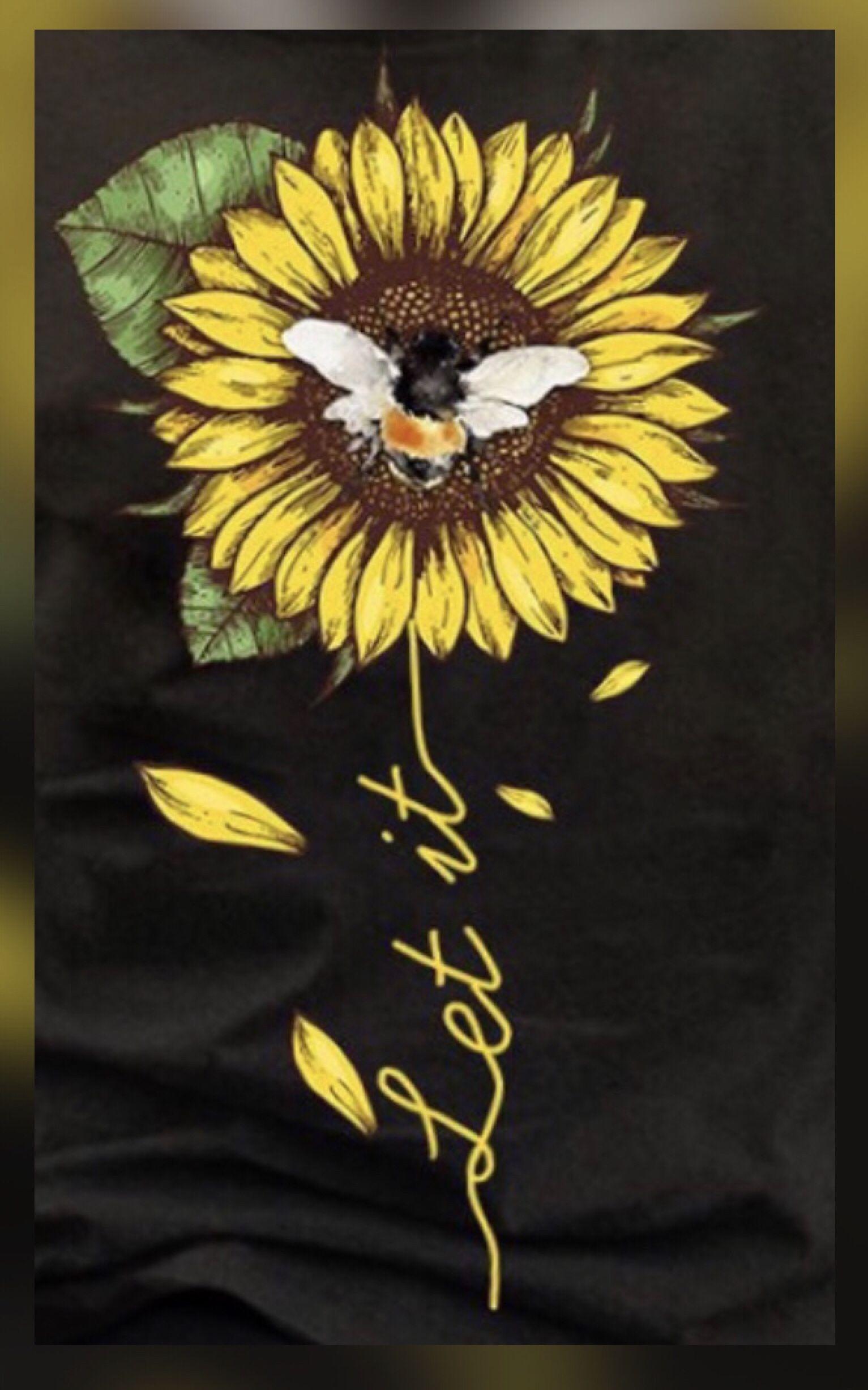 1533x2453 Choose Happiness. Bee art, Sunflower art, Sunflower wallpaper