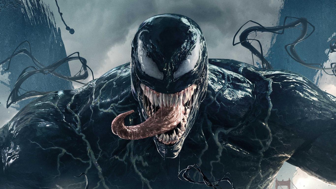 1366x768 Download venom, 2018 movie, official poster 1366x768 wallpaper, tablet, laptop, 1366x768 HD image, background, 14860