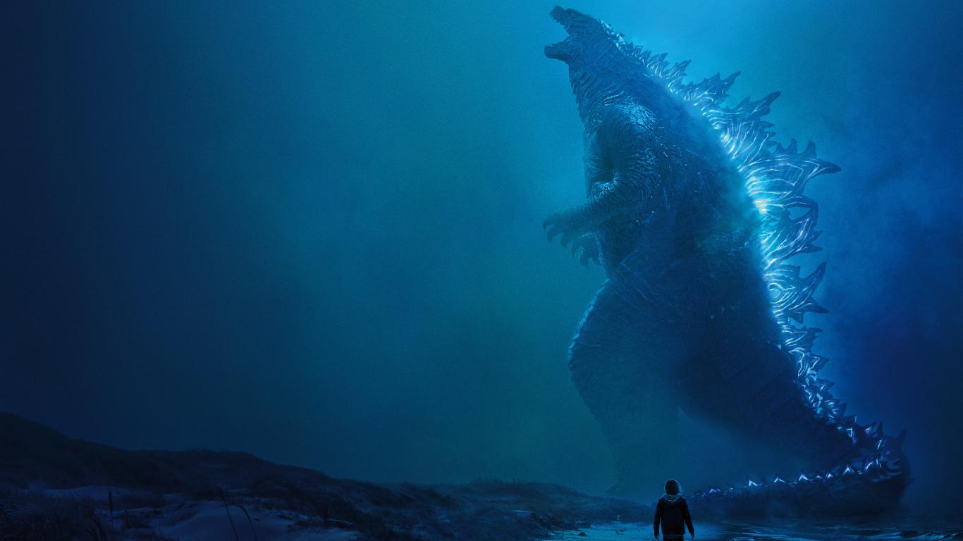 1366x768 Monster from Godzilla 2 movie Desktop wallpaper 1366x768