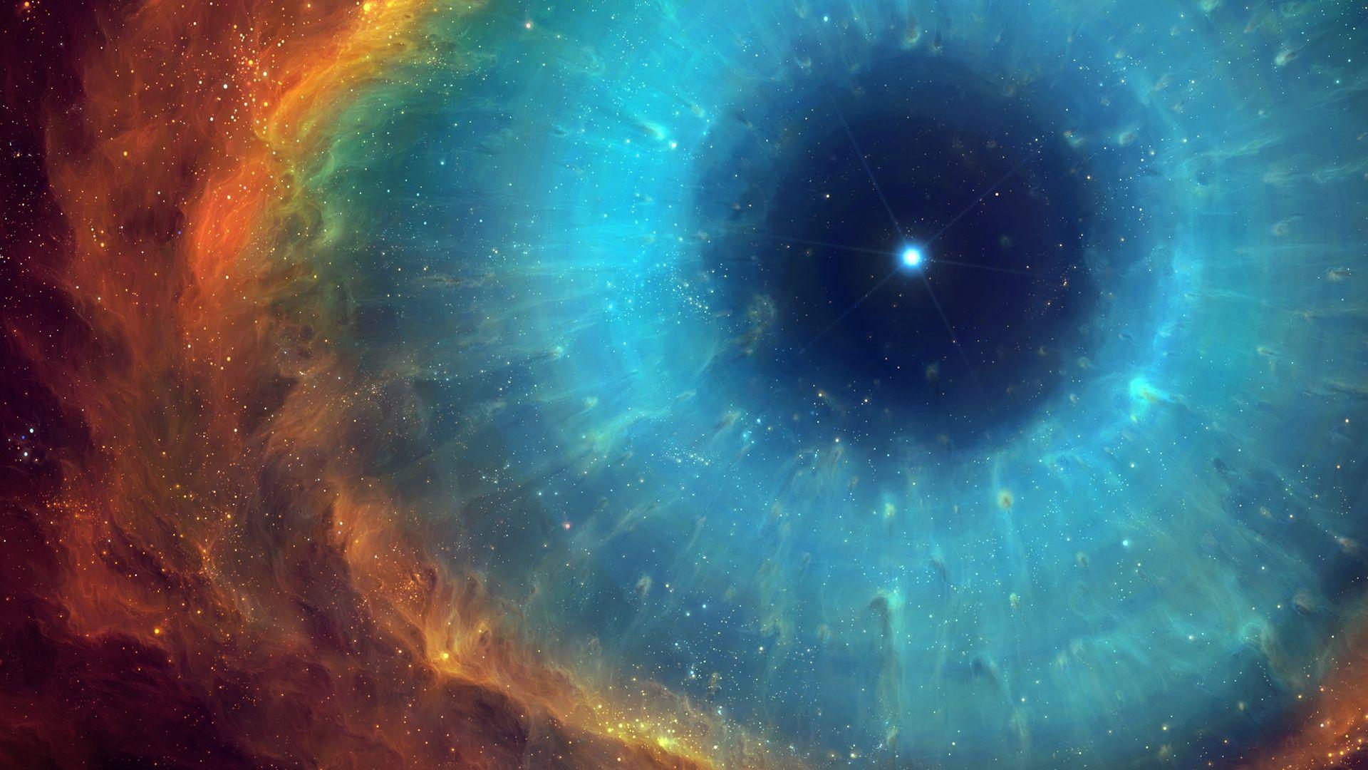 1920x1080 Download 1920x1080 Wallpaper waves of dust and blue glow from nova