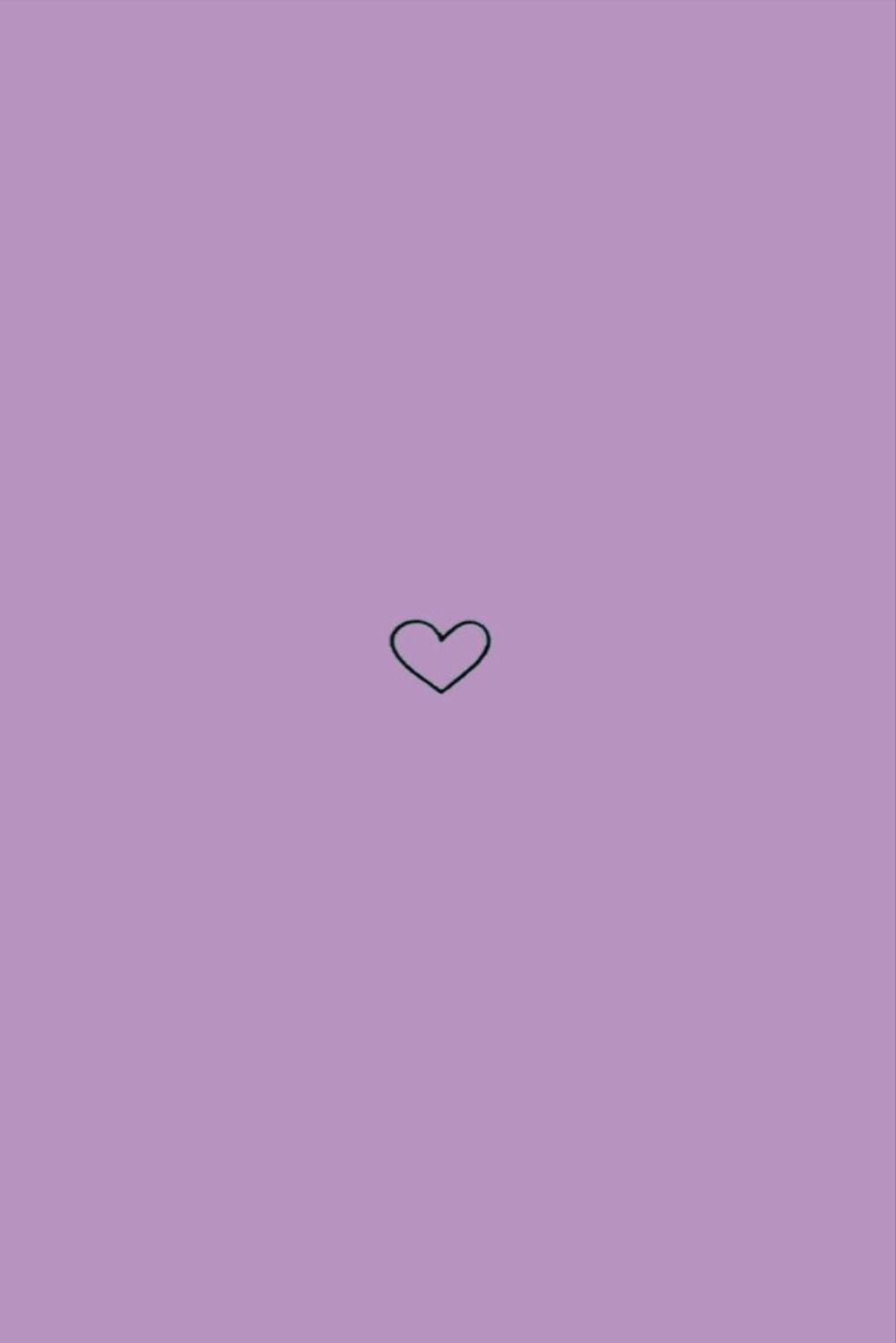1001x1500 Purple Heart Aesthetic Wallpaper