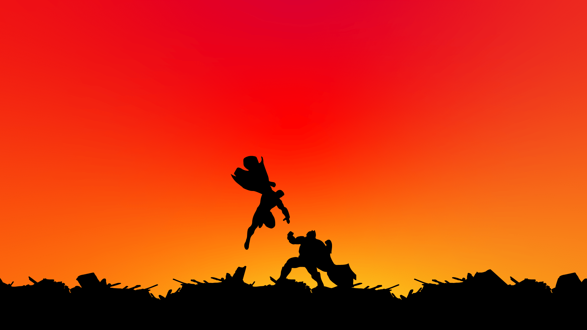 1920x1080 Desktop wallpaper vs. Superman v2