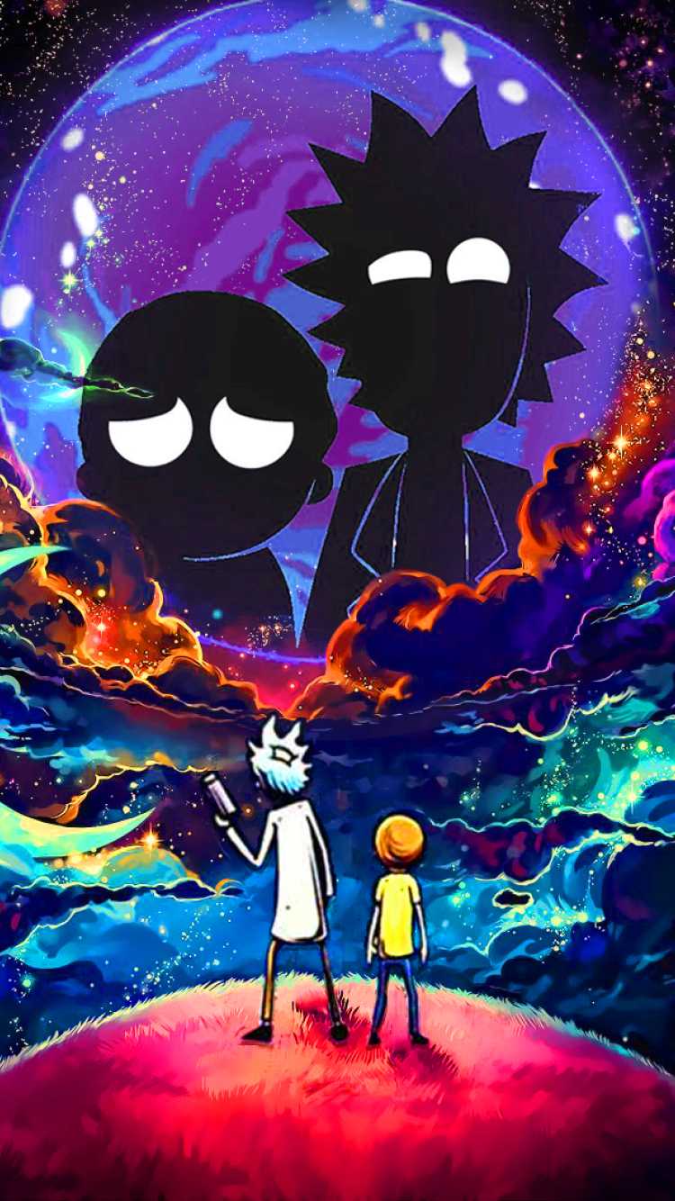 750x1334 Rick And Morty Background