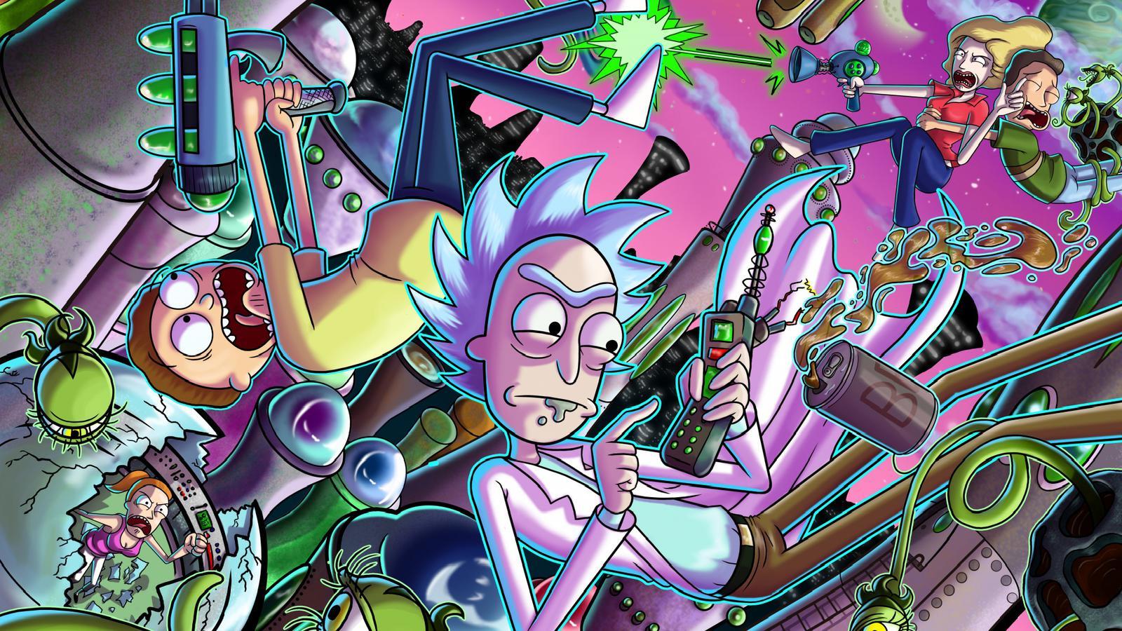 1600x900 Rick And Morty Time Travel Free Transparent Image HD