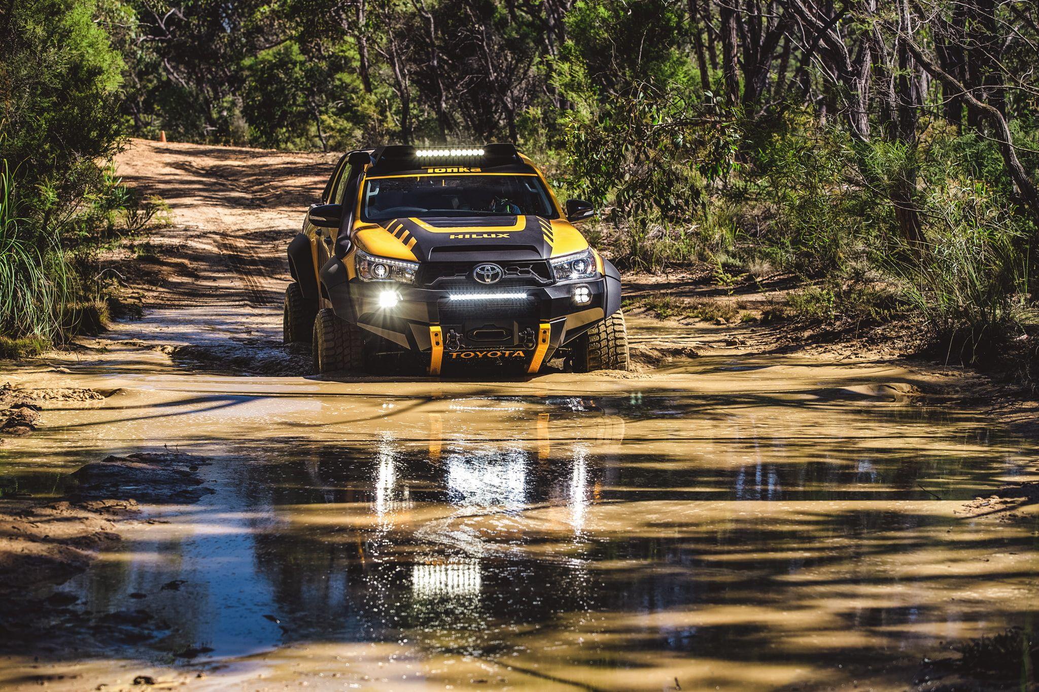 2048x1365 HD wallpaper: 4x concept, custom, hilux, pickup, sr tonka, toyota, truck