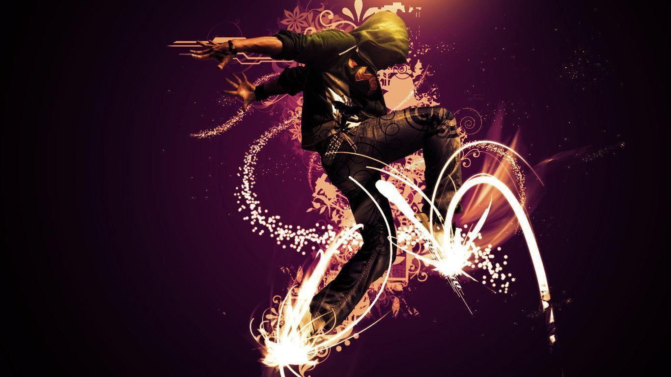 1366x768 Cool Dance Background