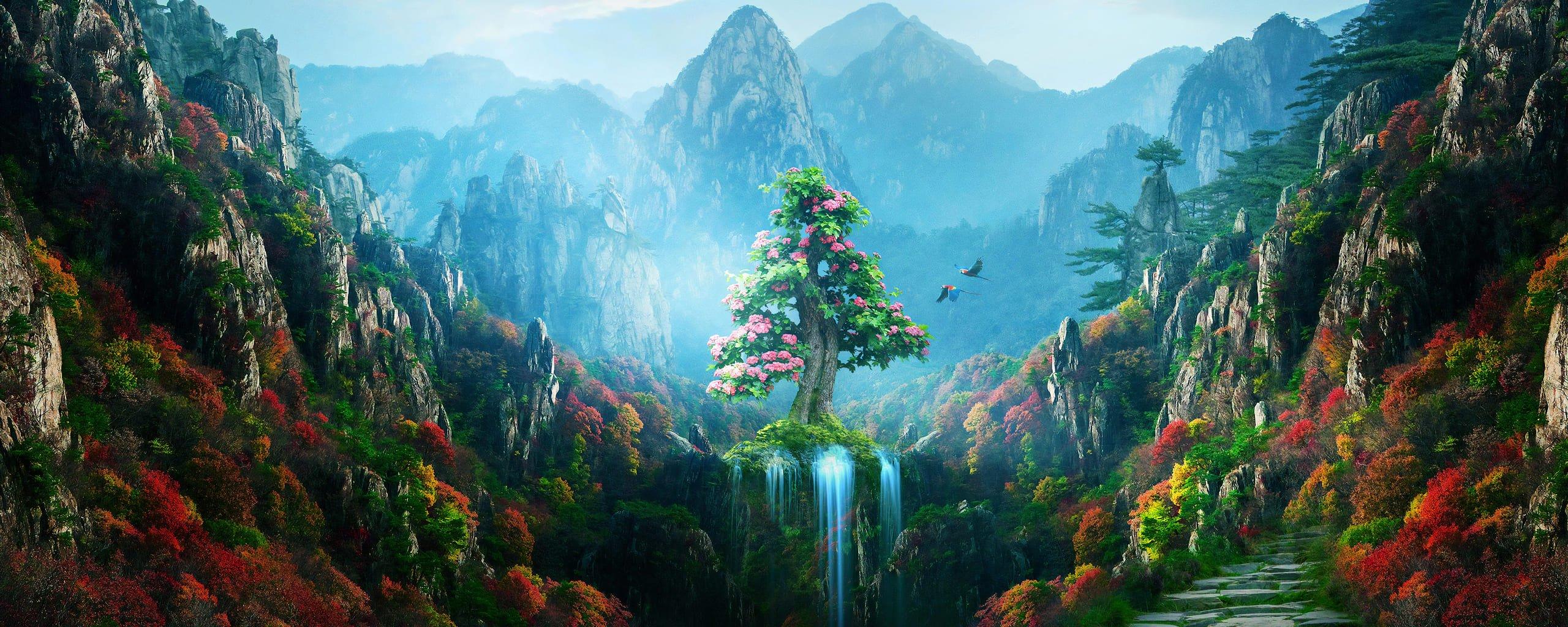 2560x1024 Double Screen Wallpaper Nature