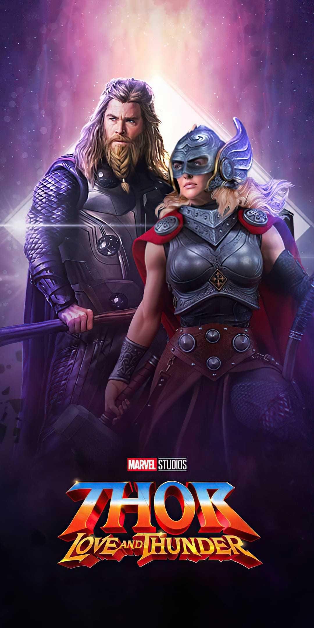 1080x2160 Thor Love And Thunder Wallpaper Discover more Love and Thunder, Marvel, Superhero, Thor, Thor Love And Thunder wallpaper.. Thor, Marvel studios, Marvel