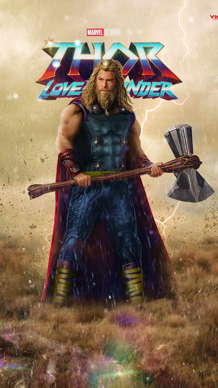 900x1600 Thor Love And Thunder Art IPhone Wallpaper Wallpaper : iPhone Wallpaper