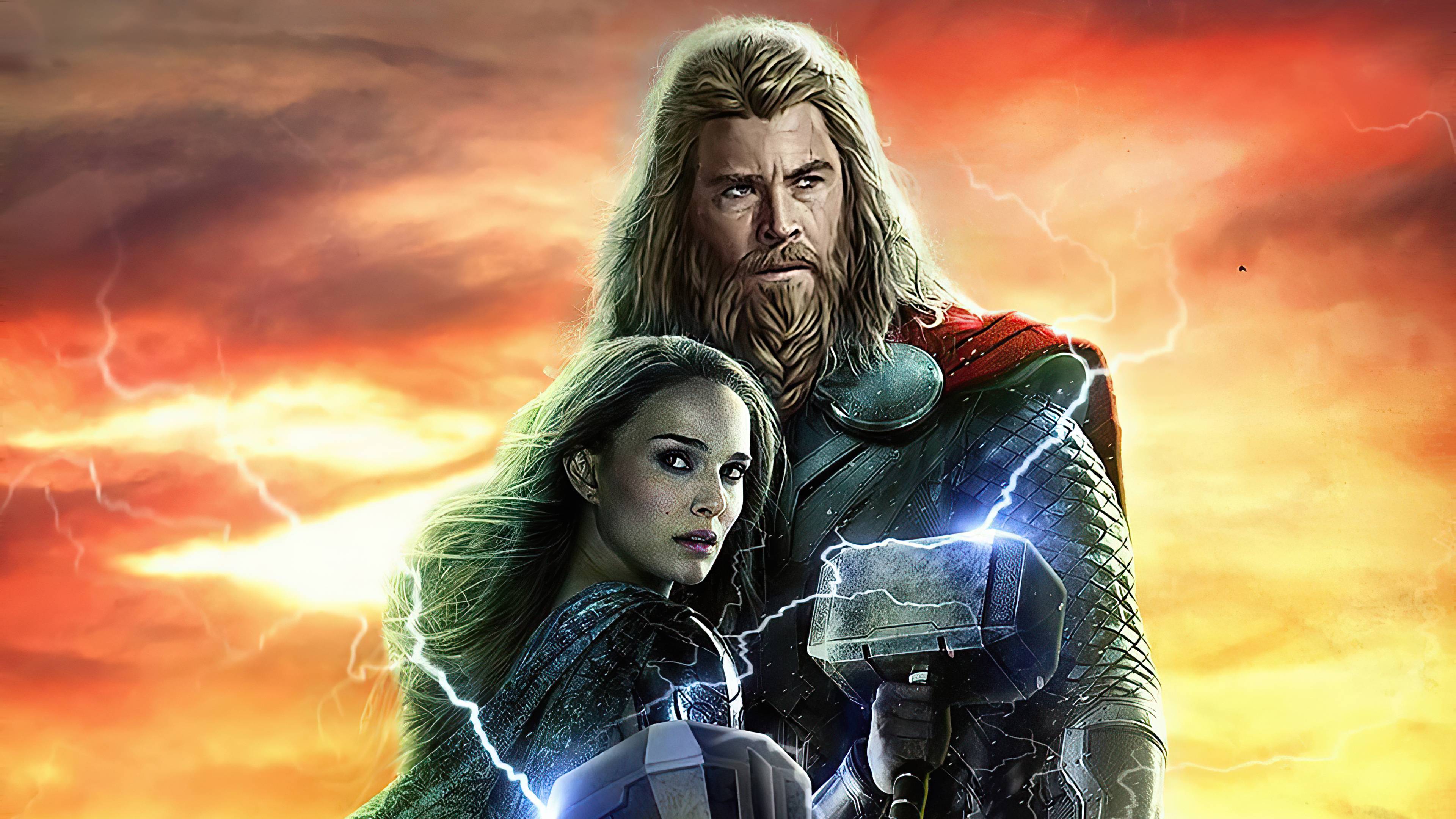 3840x2160 Thor Love And Thunder Artwork, HD Superheroes, 4k Wallpaper, Image, Background, Photo and Picture