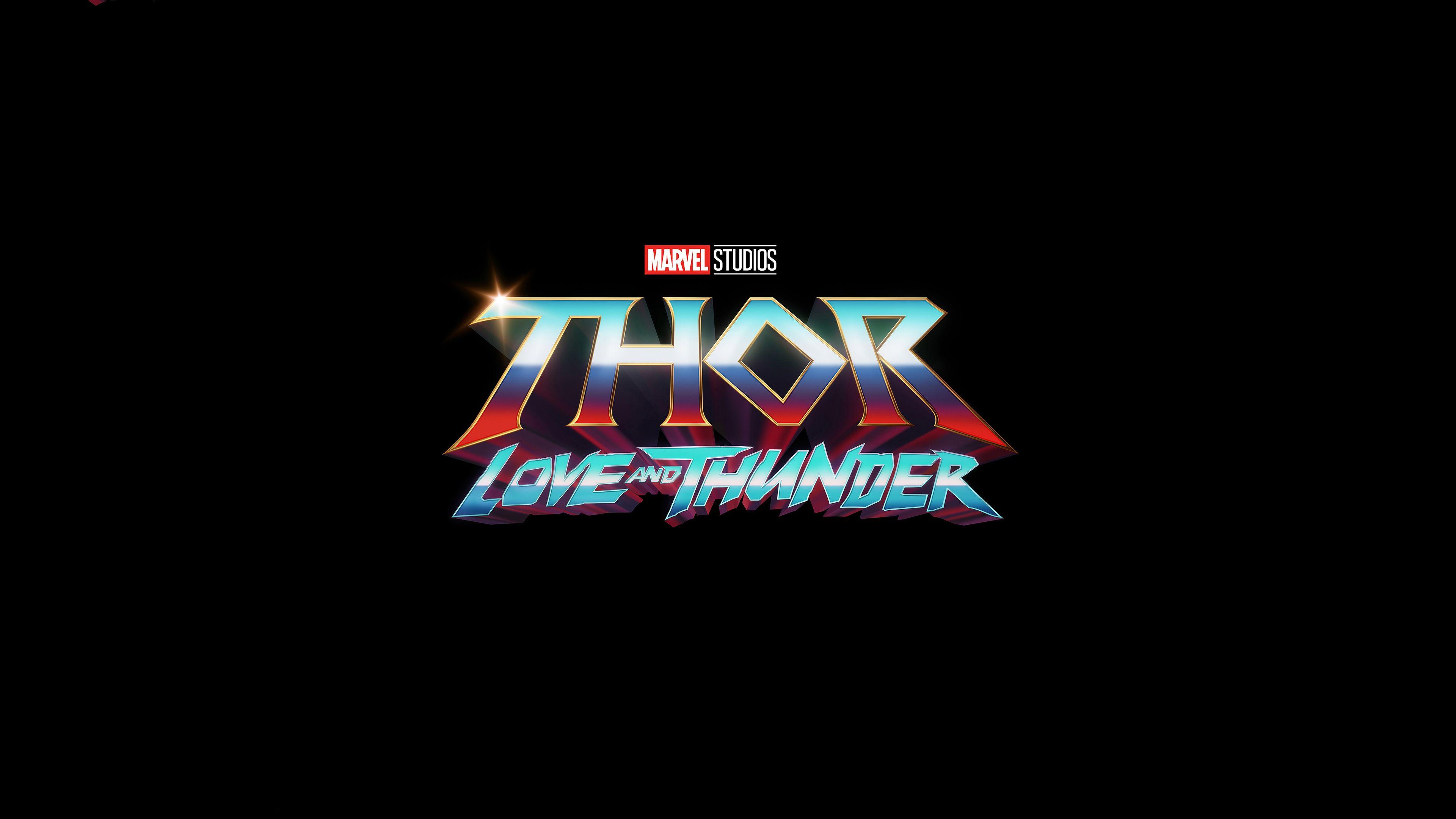 3840x2160 Wallpaper 4k Thor Love And Thunder 2021 Logo Wallpaper