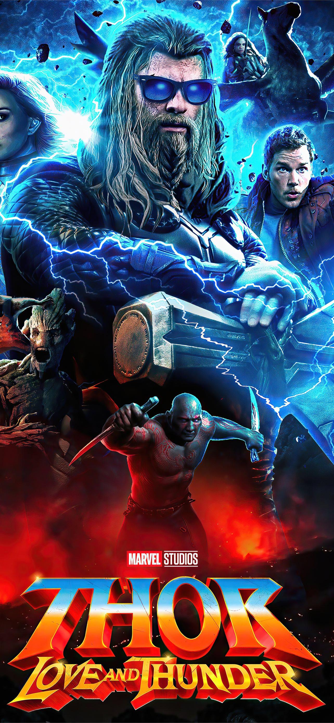 1284x2778 thor love and thunder 4k iPhone Wallpaper Free Download