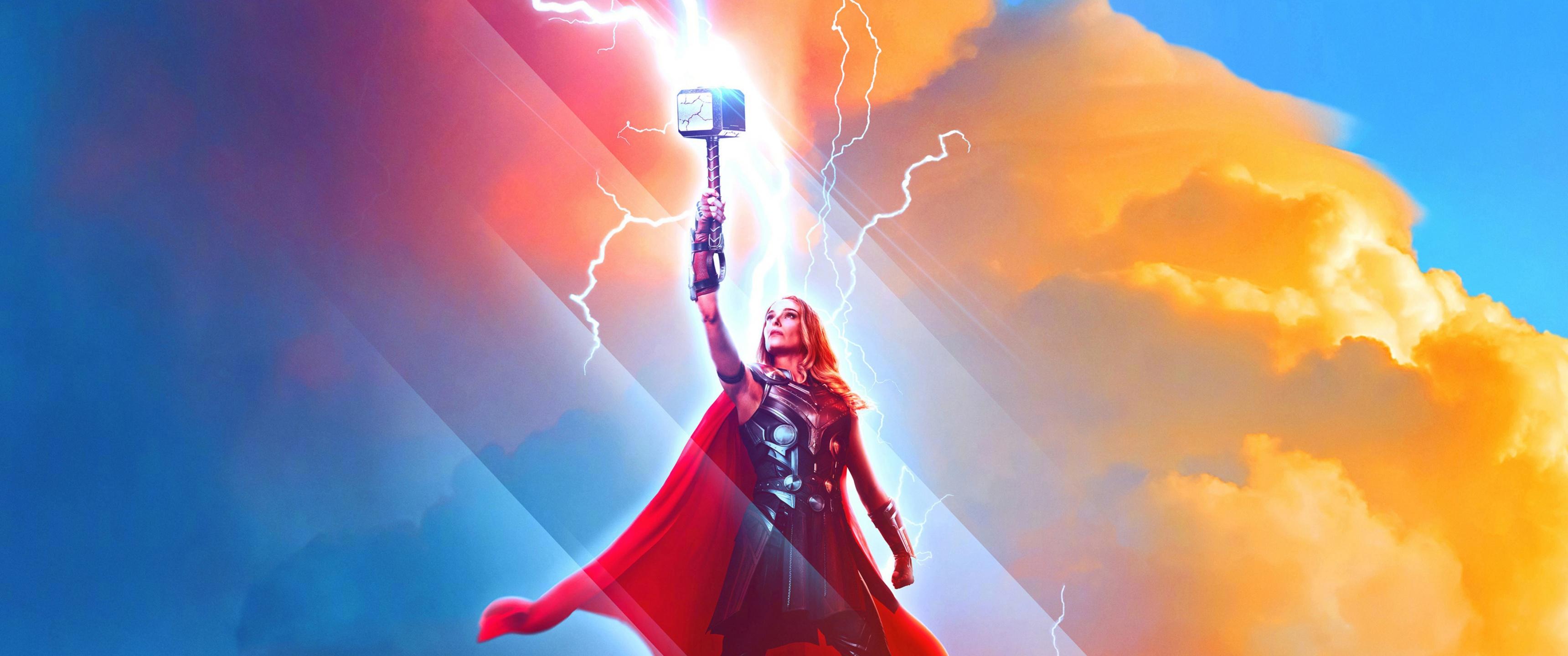 3440x1440 Thor: Love and Thunder Wallpaper 4K, 2022 Movies, Natalie Portman as Jane Foster, Movies