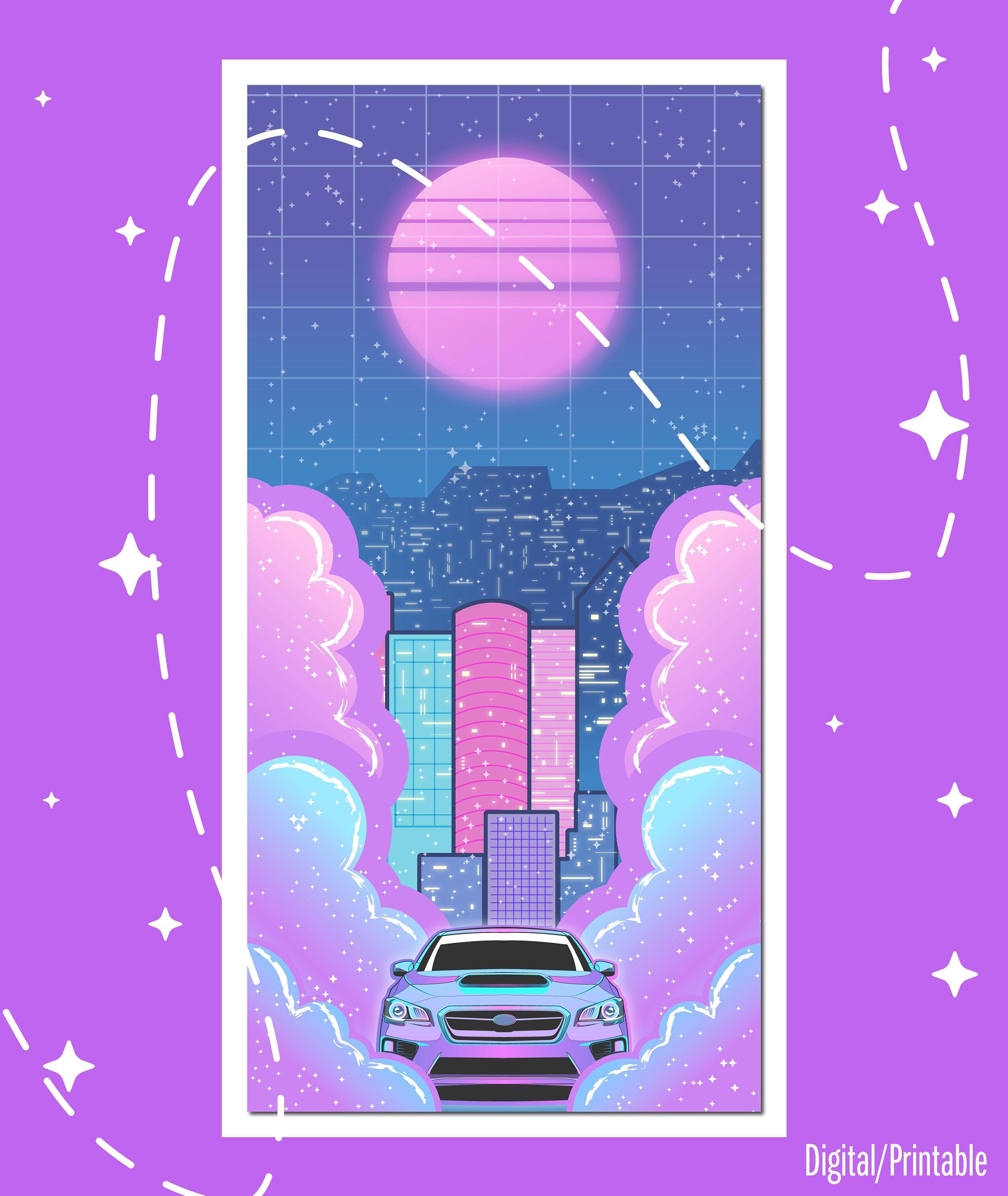 aesthetic car ride on Make a GIF