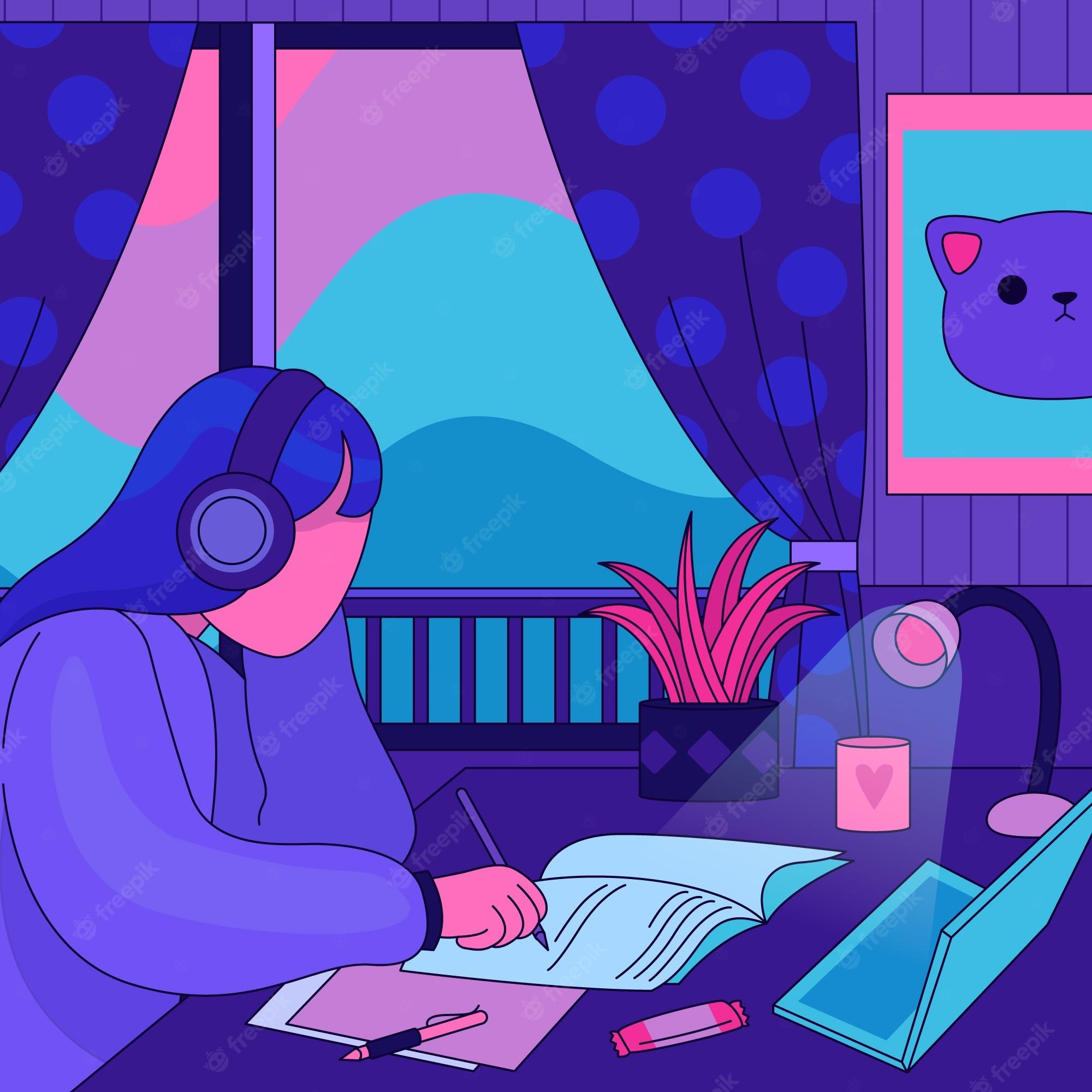 2000x2000 Lofi Image. Free Vectors, & PSD