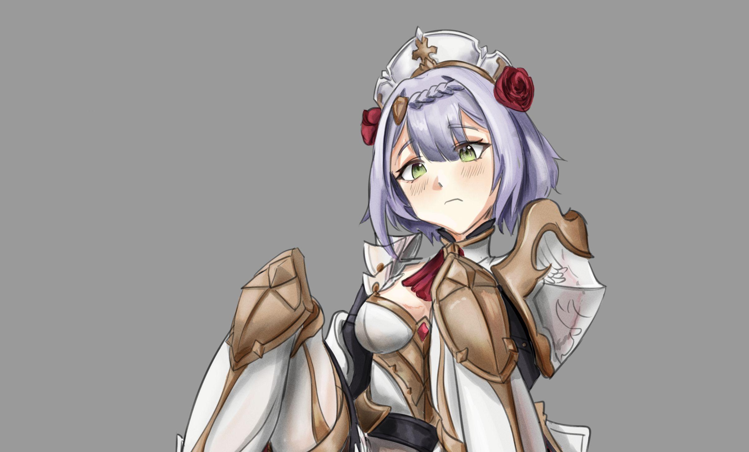 2400x1448 Genshin Impact Noelle Wallpaper
