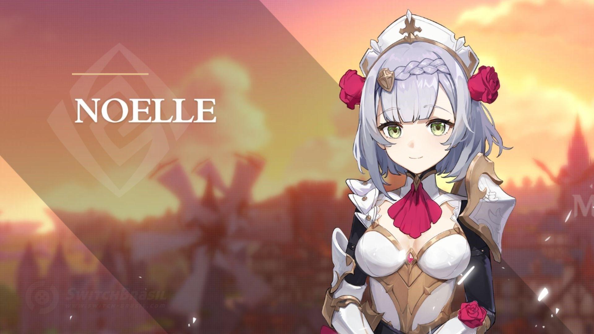 1920x1080 Genshin Impact Noelle Wallpaper