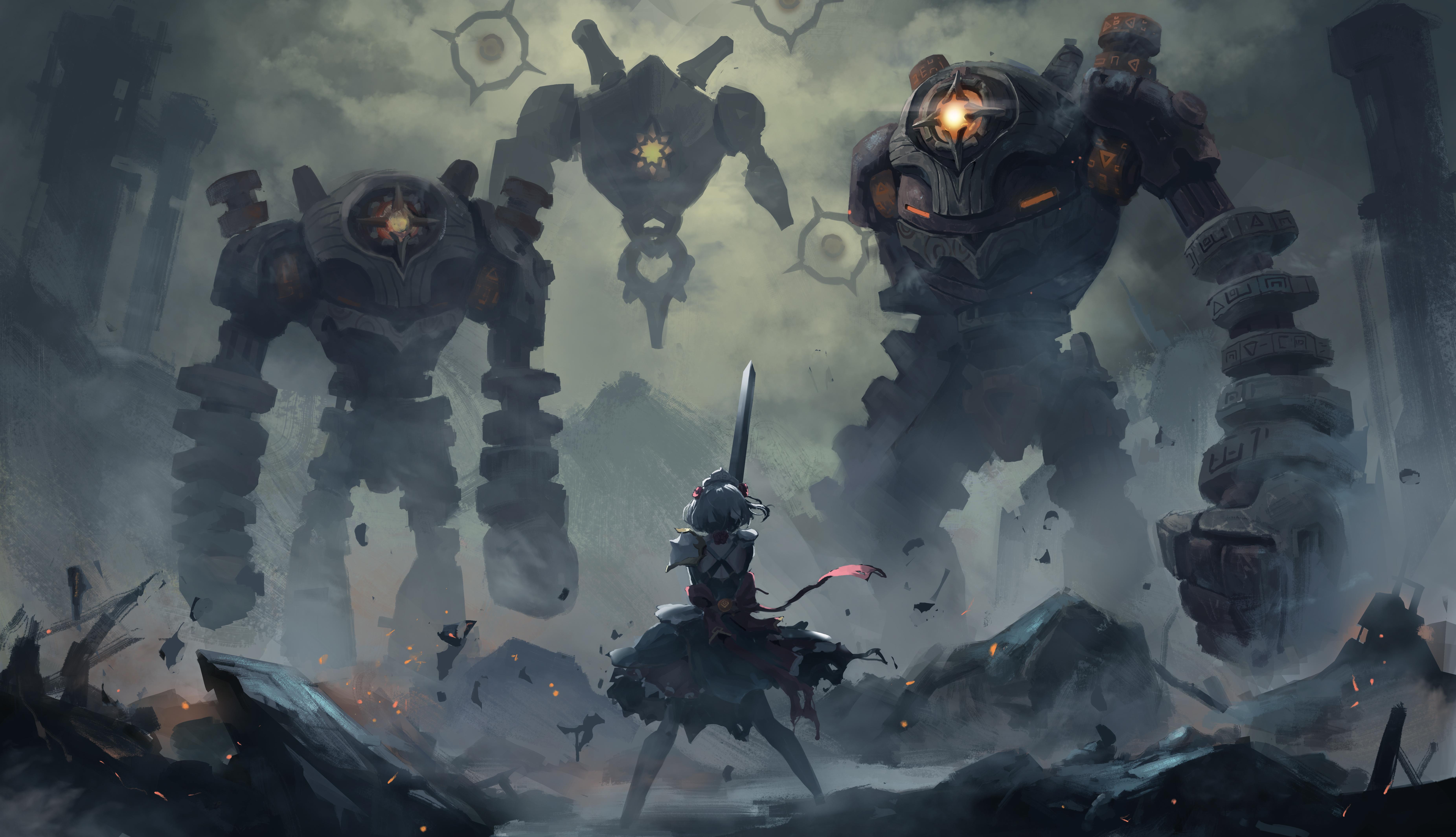 7408x4260 Genshin Impact HD Wallpaper and Background