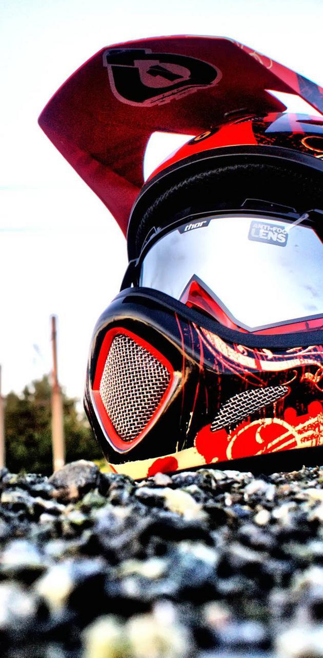 630x1280 Motocross Helmet wallpaper