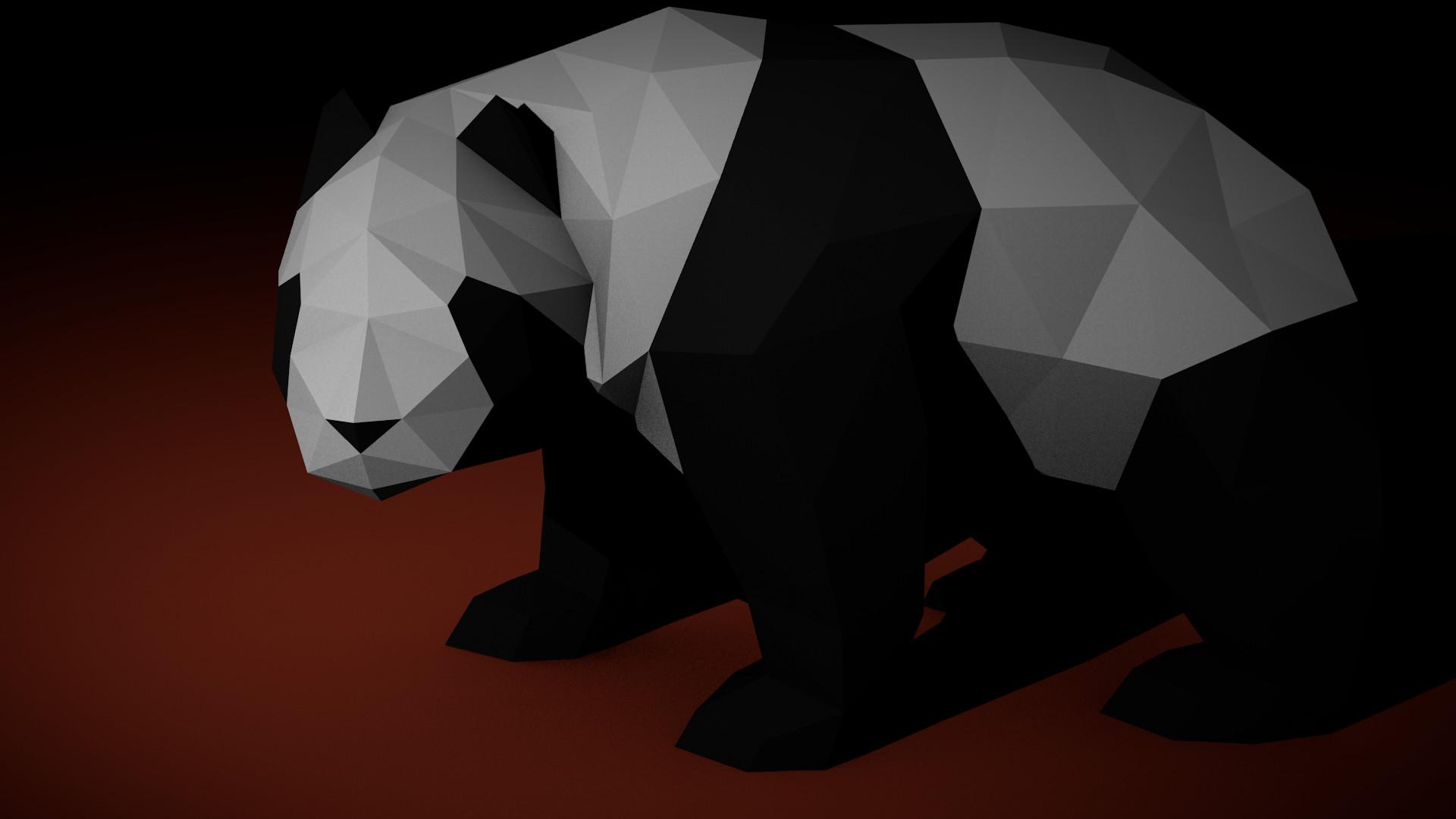 1920x1080 Low Poly Animal WallPaper Set (1920x1080)