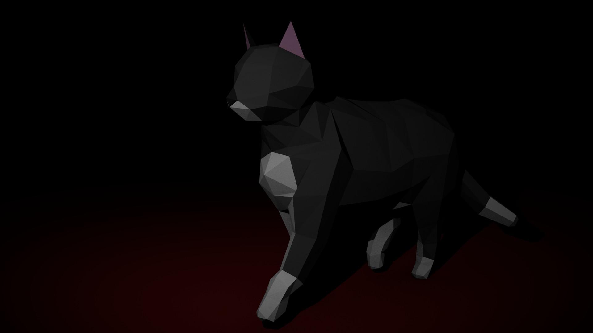 1920x1080 Low Poly Animal WallPaper Set (1920x1080)