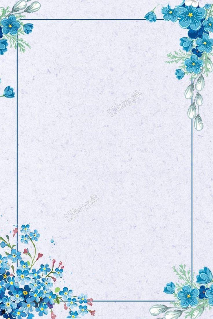 Blue Flower Border Wallpapers - Top Free Blue Flower Border Backgrounds -  WallpaperAccess