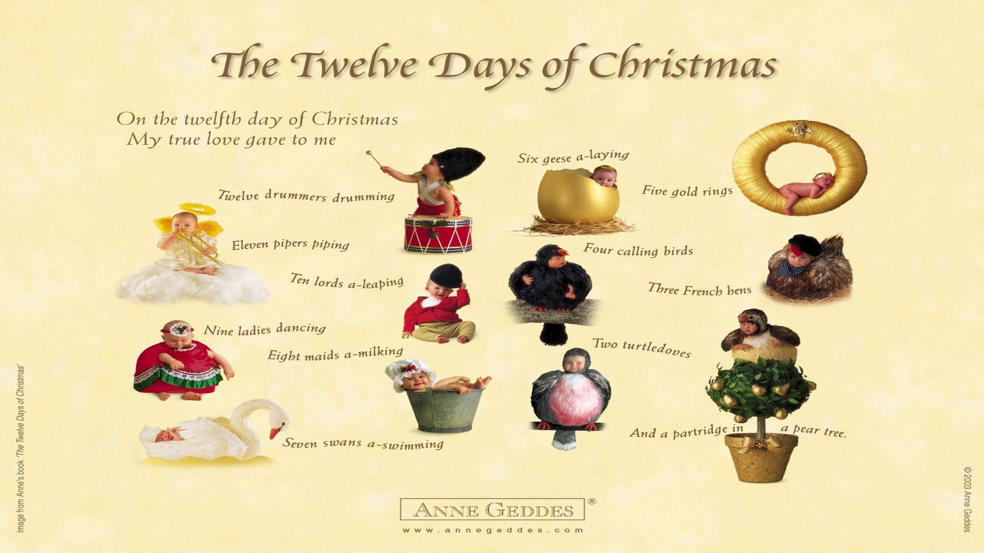 1920x1080 Anne Geddes All Wallpaper. Anne Geddes 12 Day of Christmas Babies