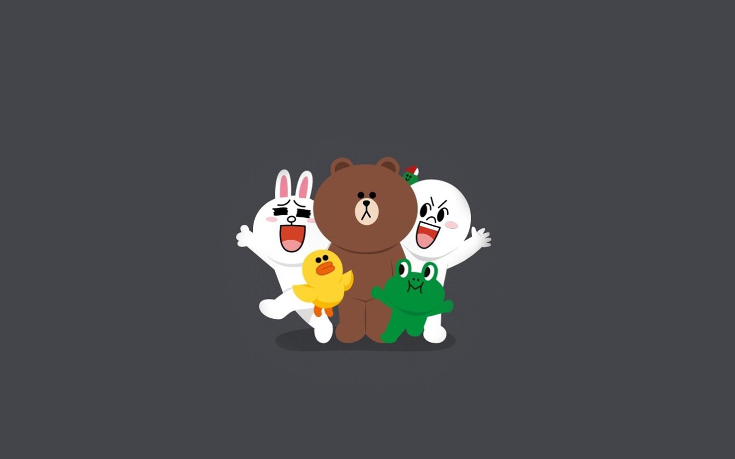 2560x1600 Line Friends Chracter Cute Art Anime Wallpaper