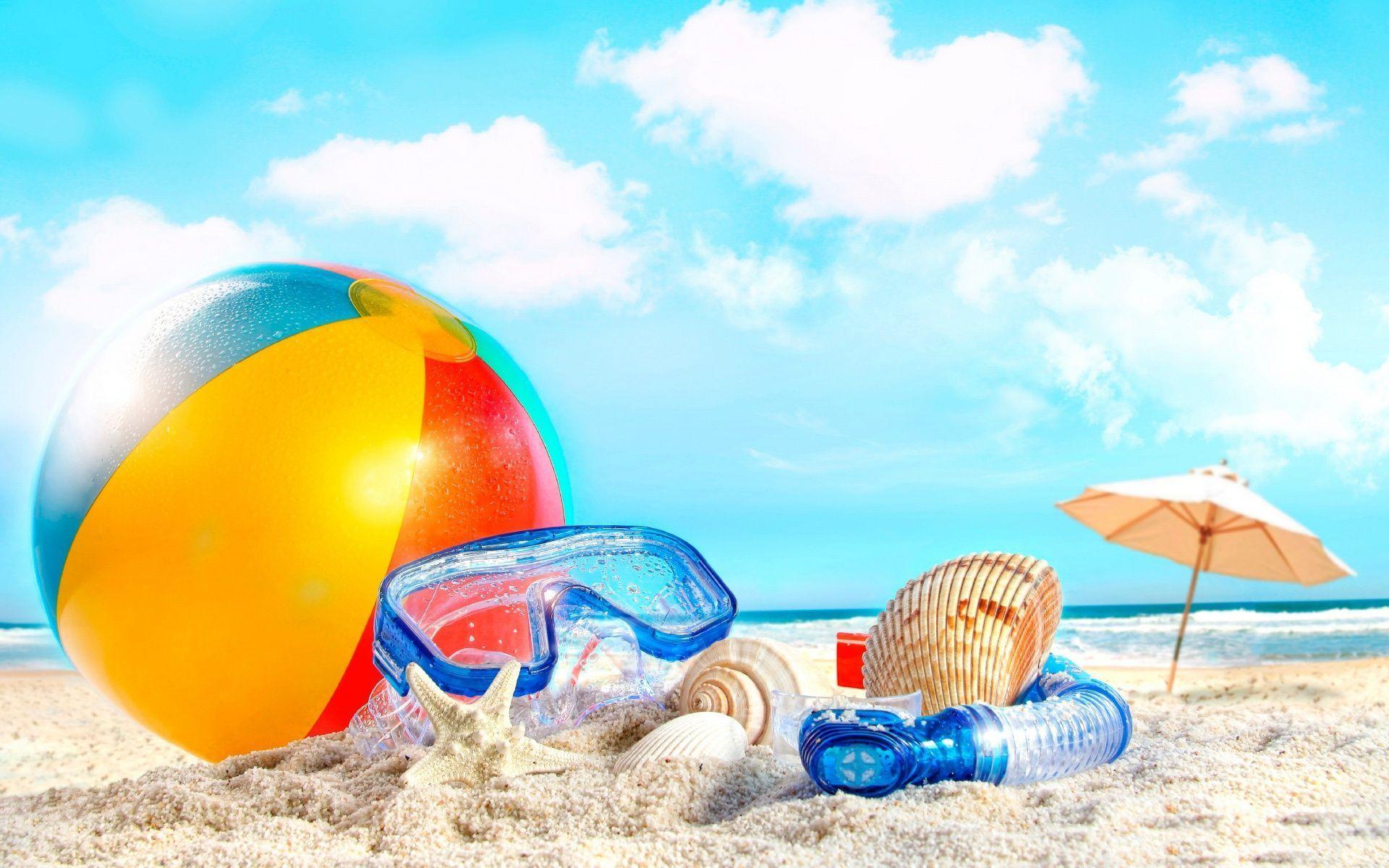 1920x1200 image of Girly Summer Beach Desktop Wallpaper - #CALTO