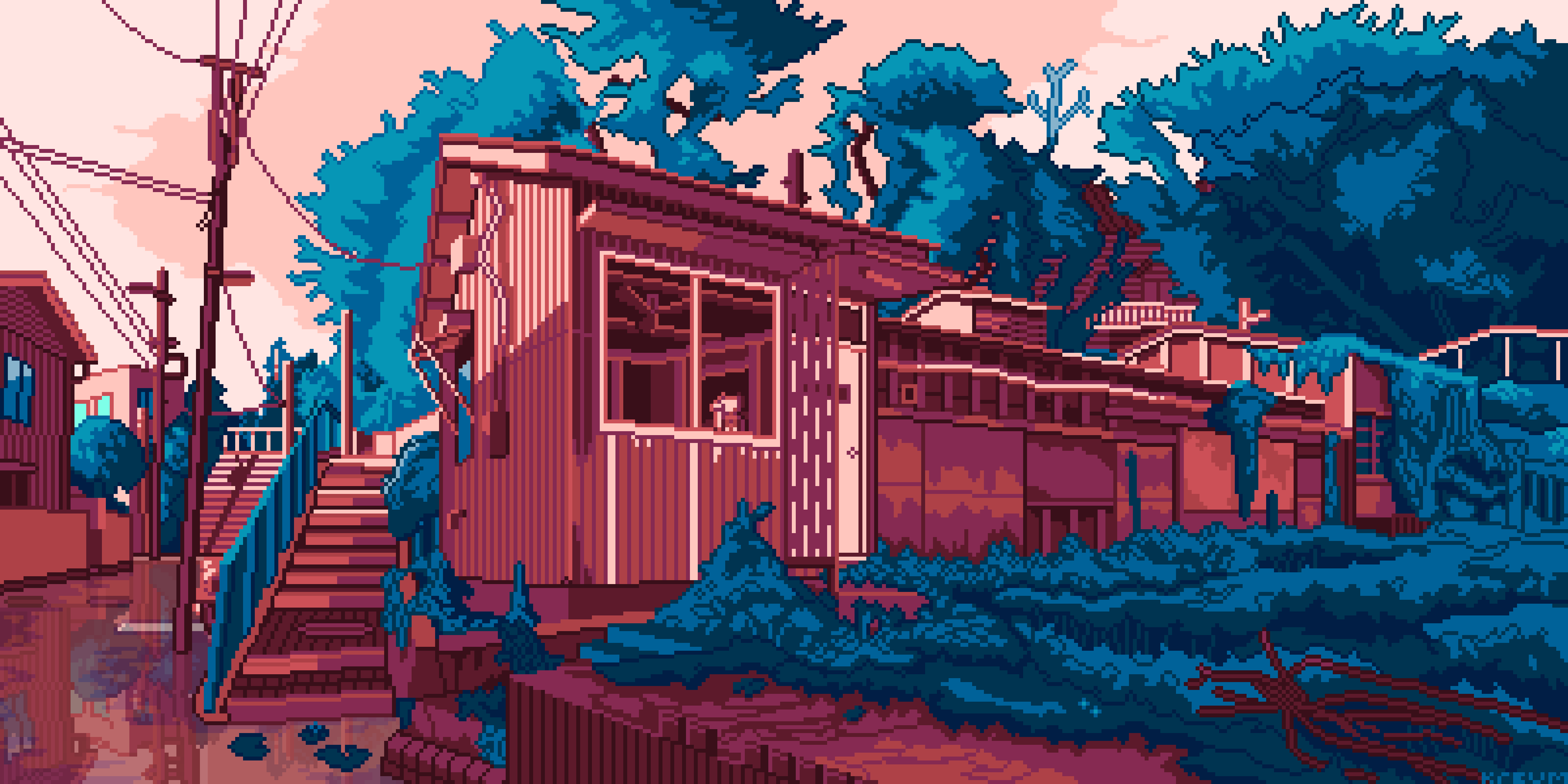 4000x2000 Authentic Digital Art - 葛: 3PM Kanagawa, Tokyo