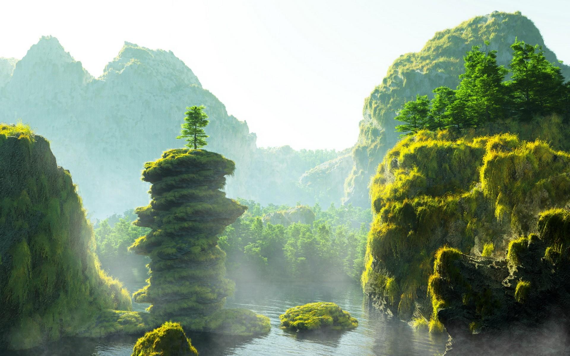 1920x1200 Artistic Landscape HD Wallpaper and Background