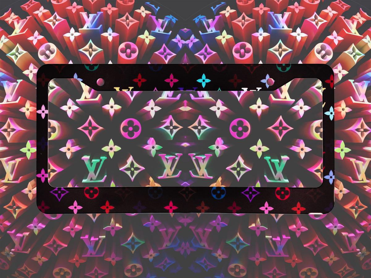 1200x900 Louis Vuitton Rainbow License Plate Frame