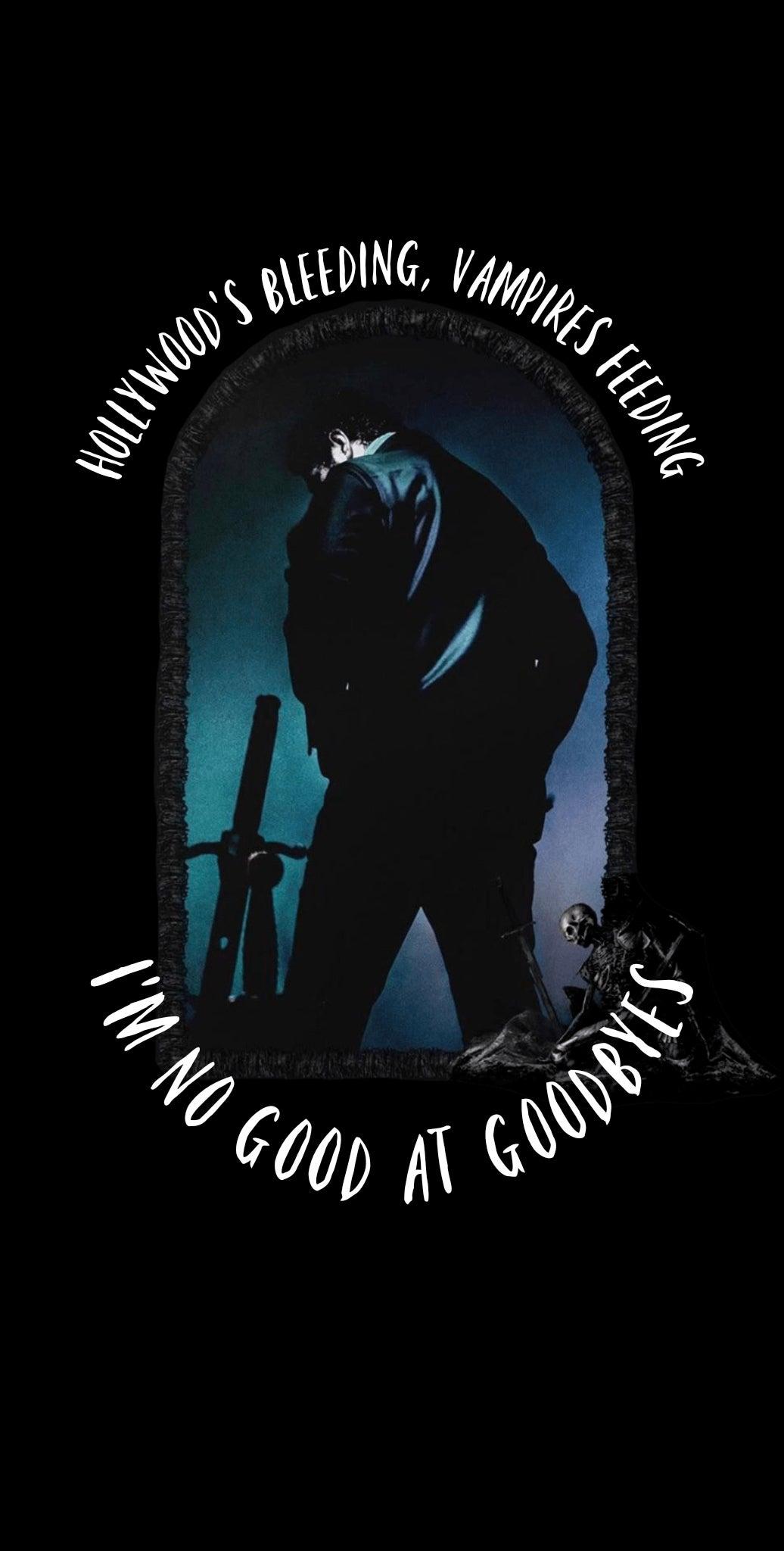 1036x2048 Simplistic Hollywood's Bleeding wallpaper for phones that I made with my two favorite quotes from the album!