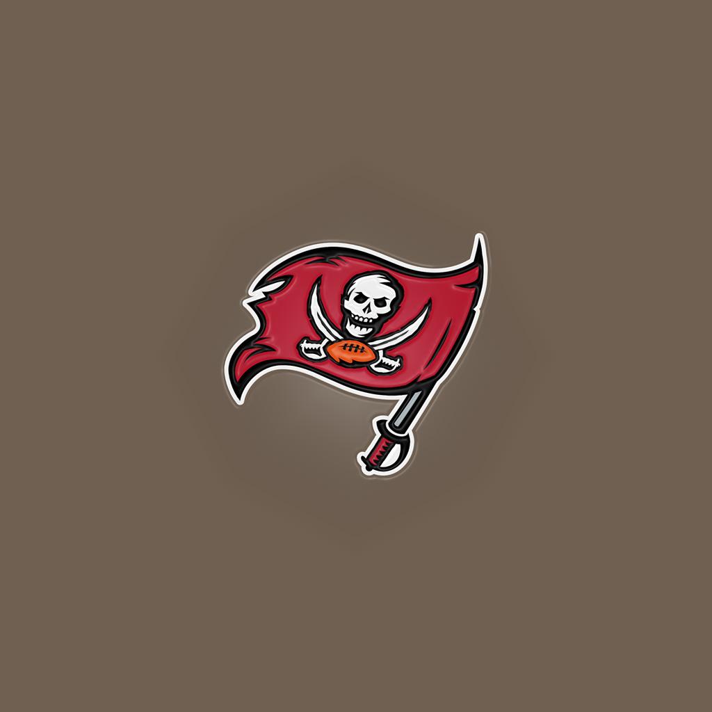 1024x1024 Tampa Bay Buccaneers Team Logo iPad Wallpaper