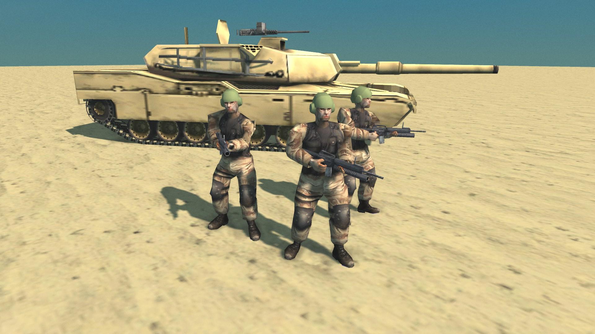 1920x1080 USA tankmen image: Desert Storm II Remastered mod for Ravenfield